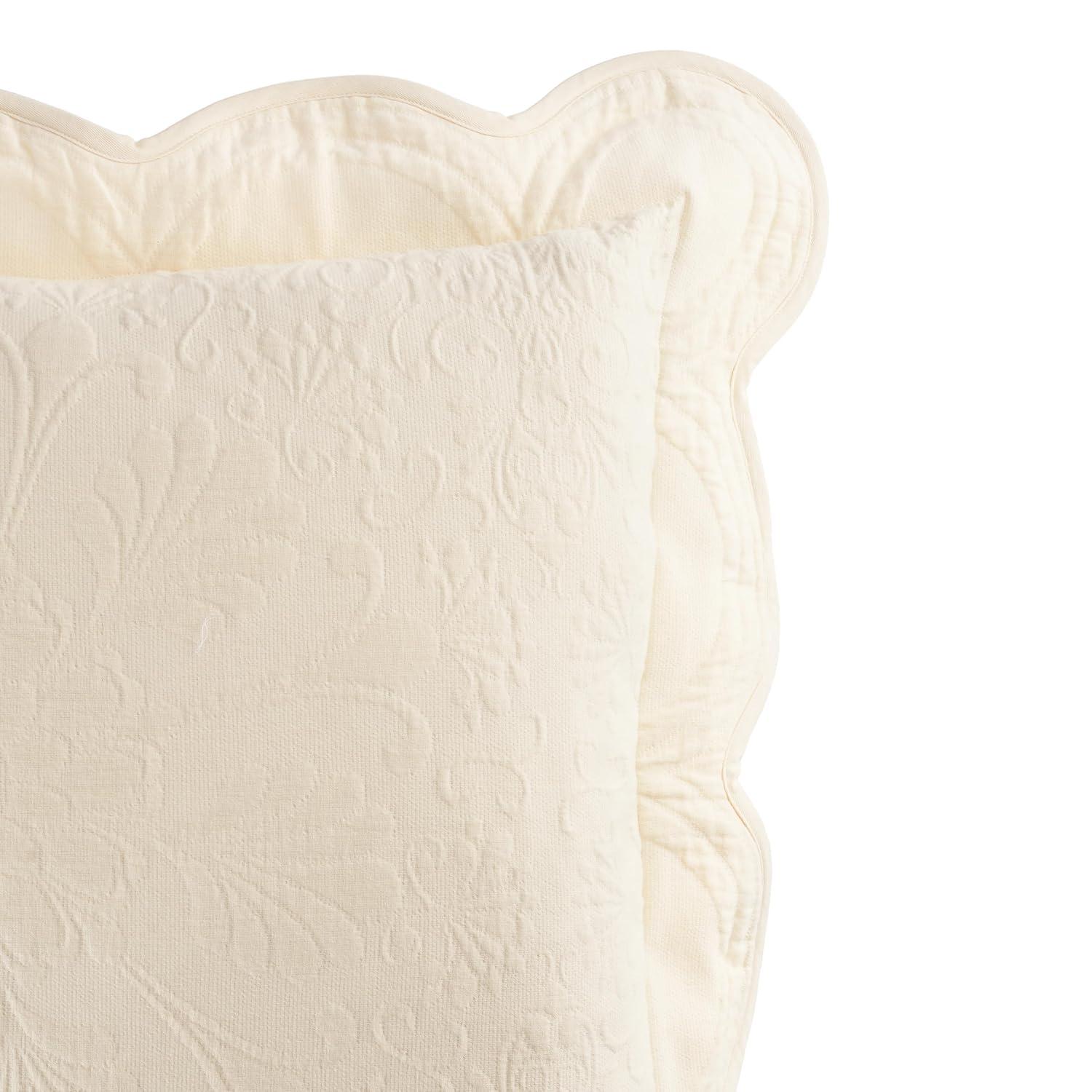 Historic Charleston Collection Standard Estate Pillow Sham Ivory