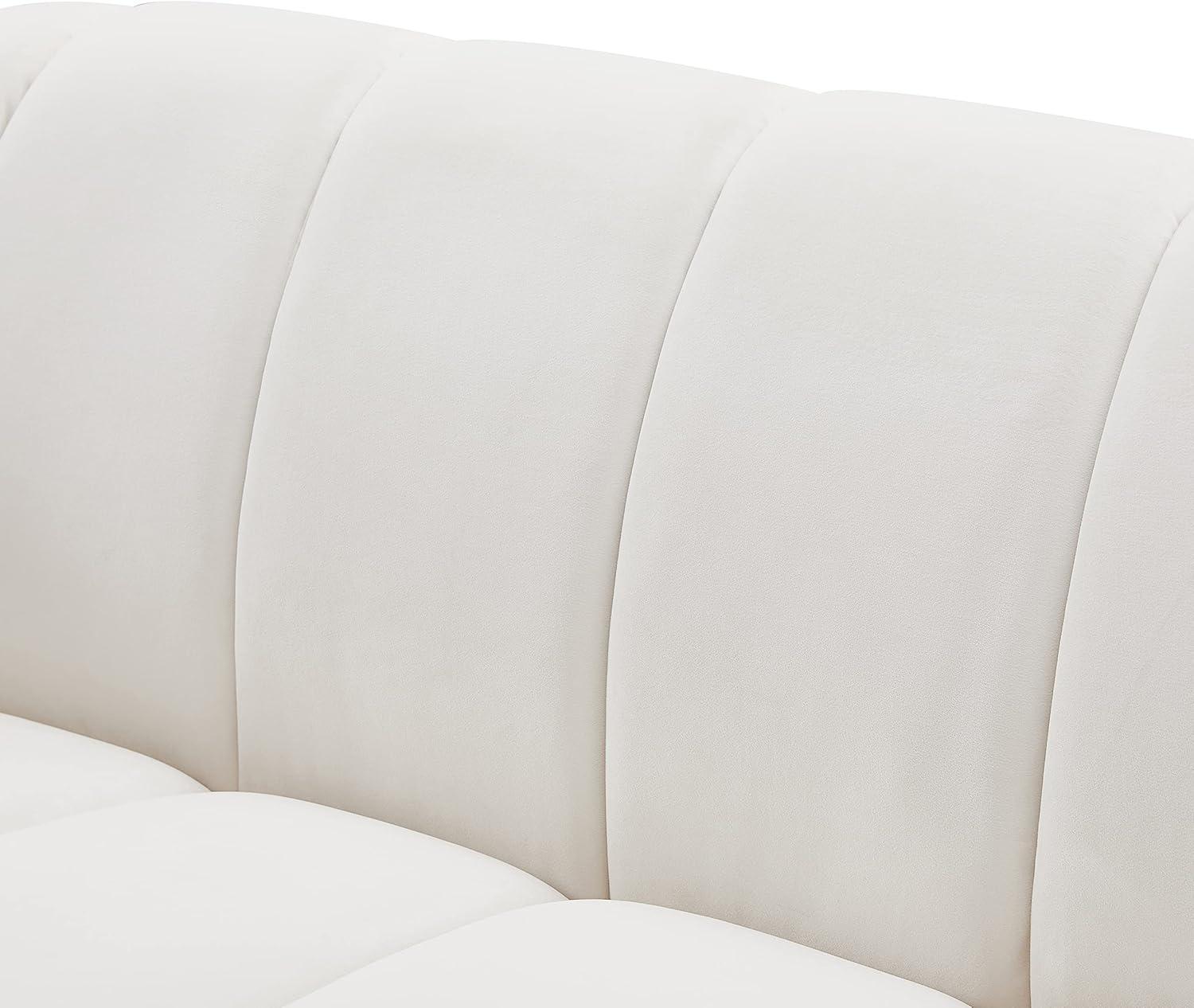 Meridian Furniture Elijah Cream Velvet Sofa