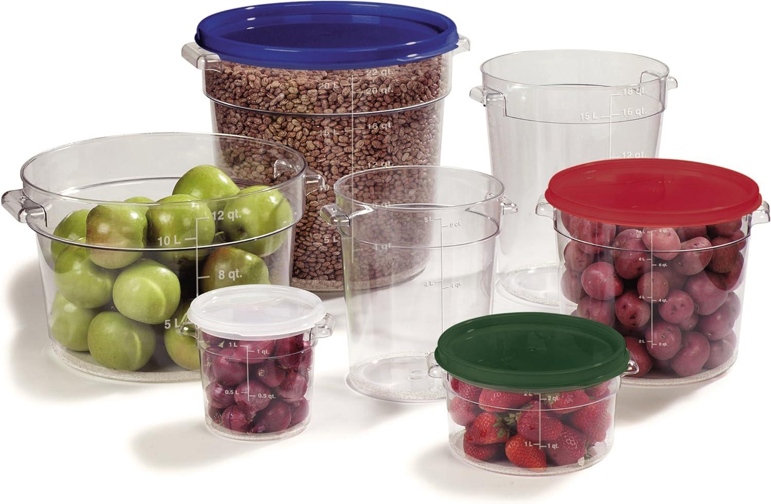 Carlisle 1076707 StorPlus 12 Qt. Round Food Storage Container