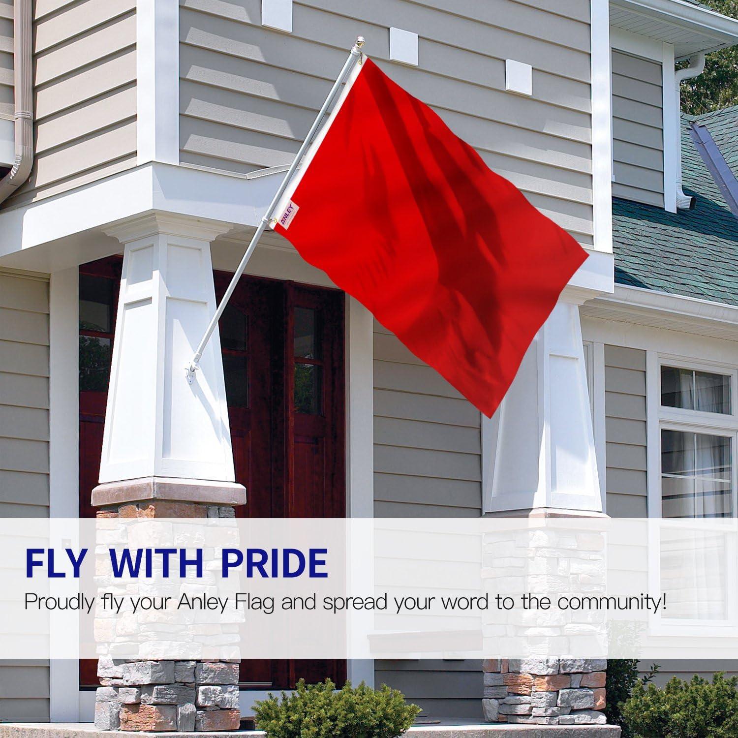 Solid Color 2-Sided Polyester 36 x 60 in. House Flag