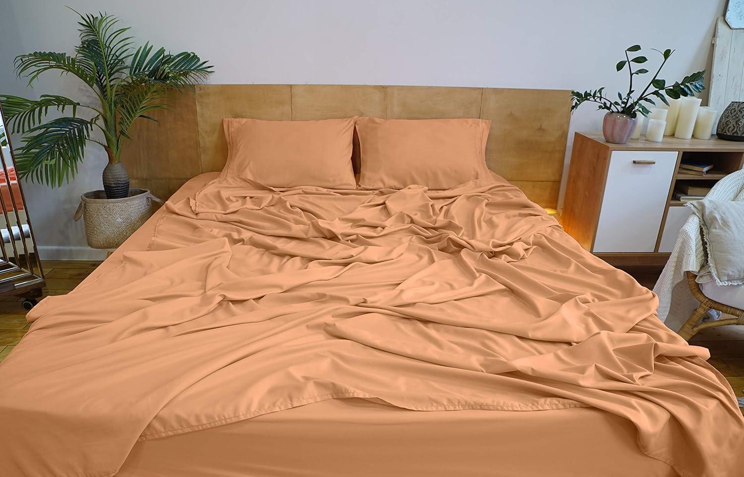 Mezzati Luxury 1800 Prestige Soft and Comfortable Collection Bed Sheets Set Twin Striped Gray