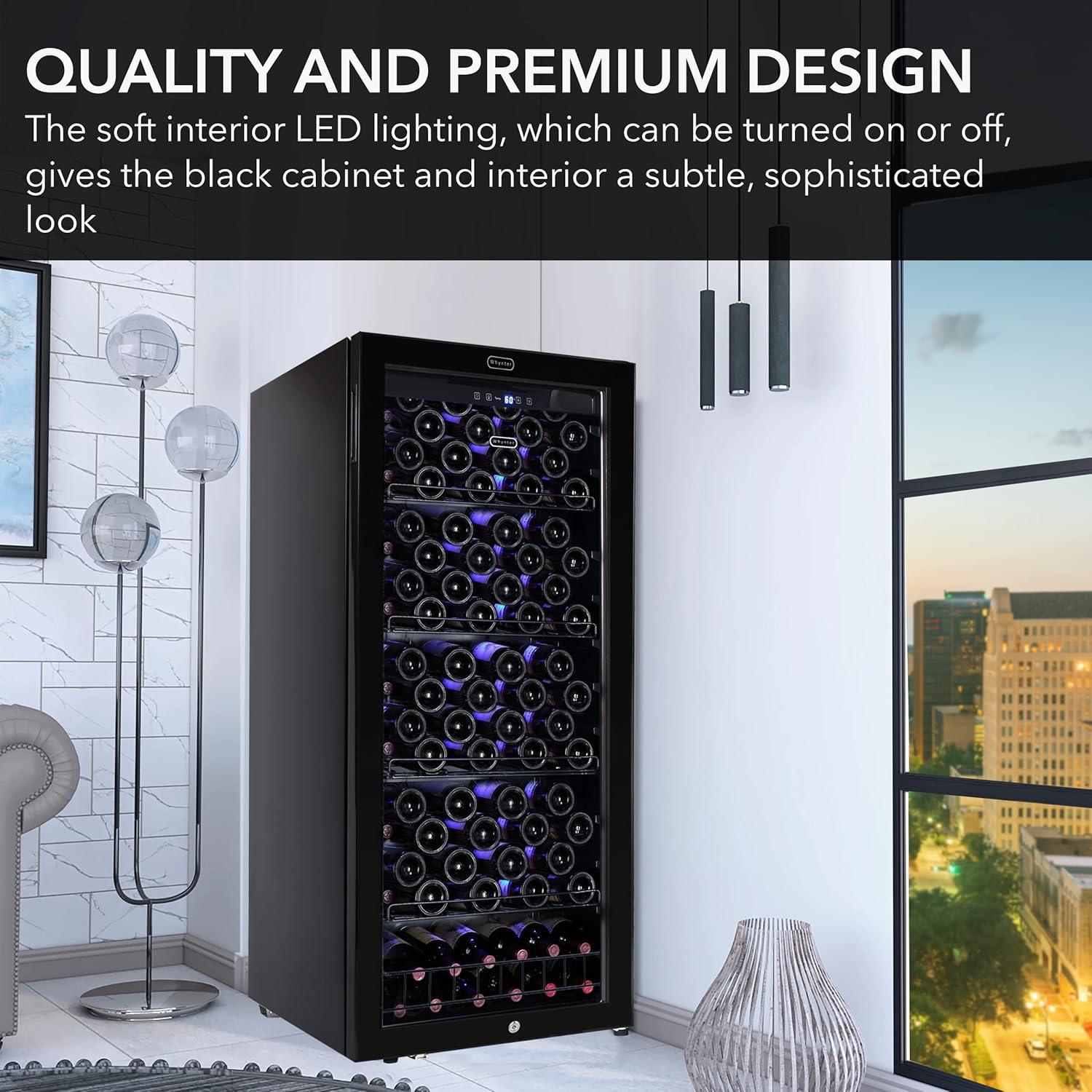 Whynter 124 Bottle Freestanding Wine Refrigerator