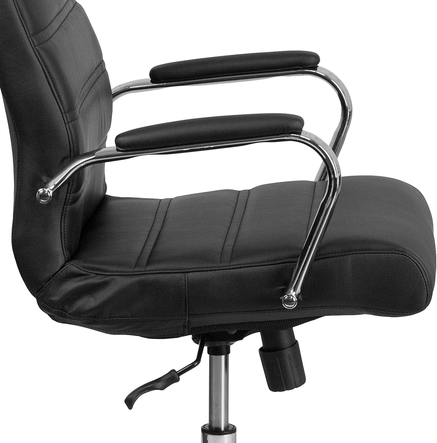 Flash Furniture High Back Executive Swivel Office Chair with Metal Frame and Arms