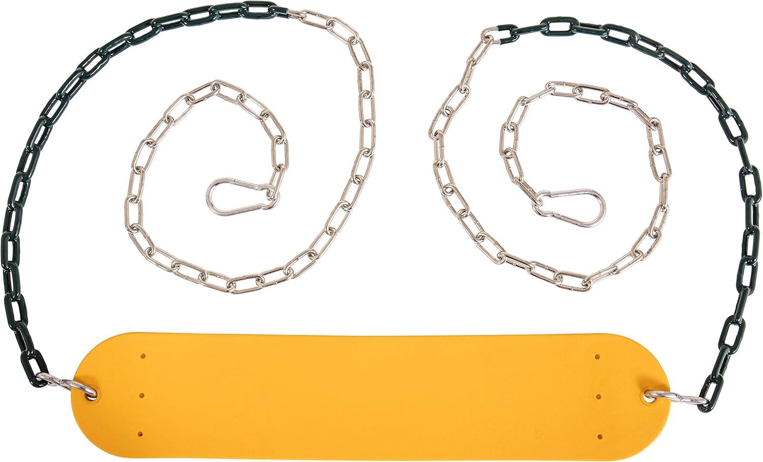 Yellow Belt Playset Swing with Zinc-Coated Chains