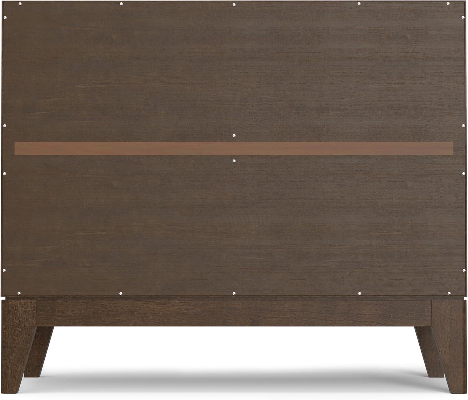 Simpli Home Harper 38"W Solid Wood Mid-Century Modern 2-Door Sideboard Buffet with Adjustable Shelves