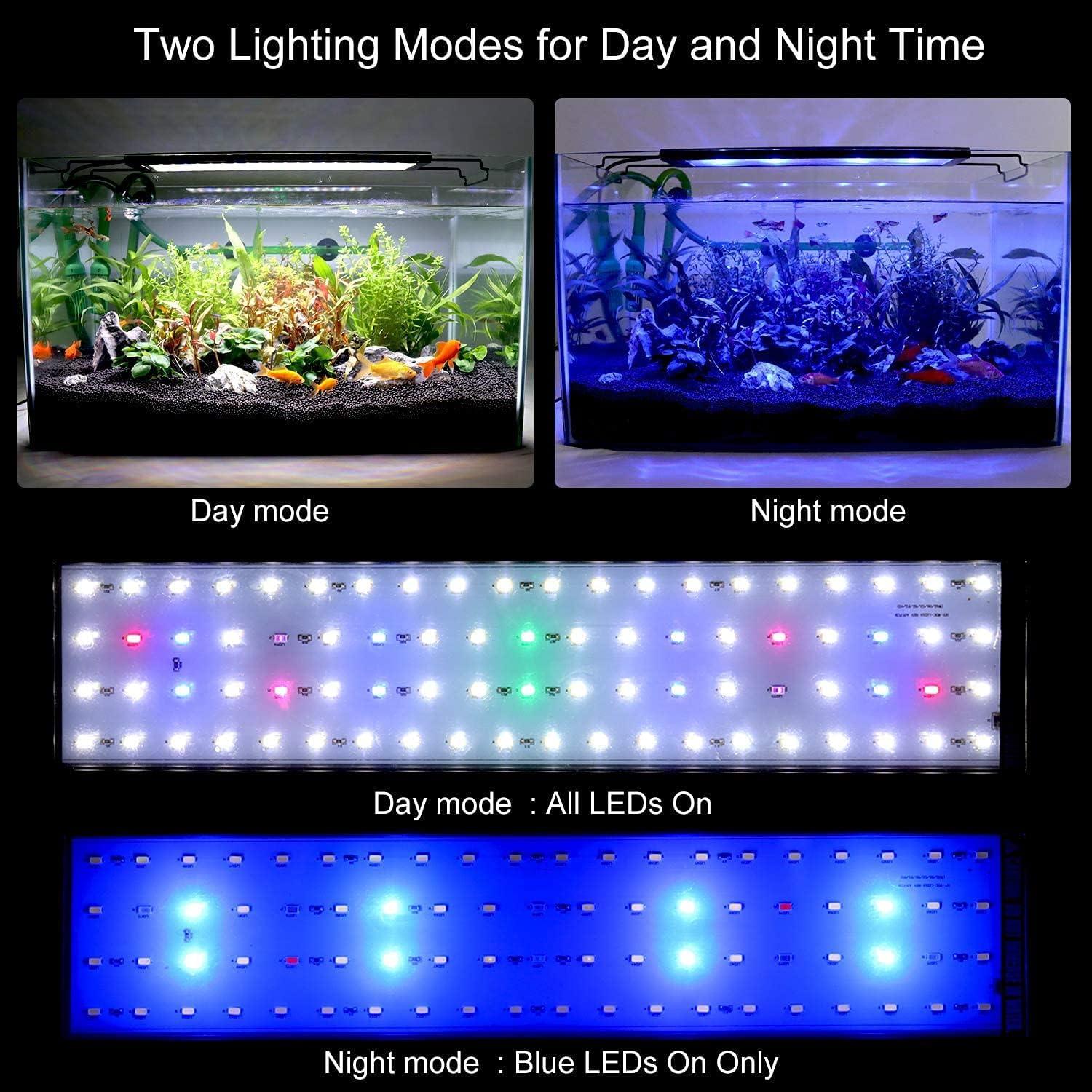 48-54 Inch Full Spectrum LED Aquarium Light with Aluminum Alloy Shell