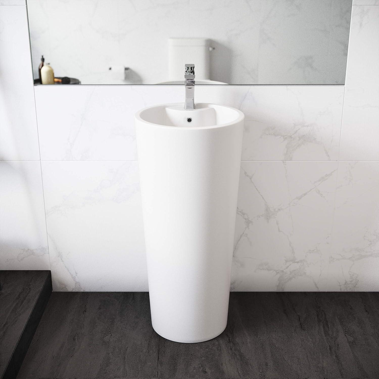 Monaco Circular Basin Pedestal Sink