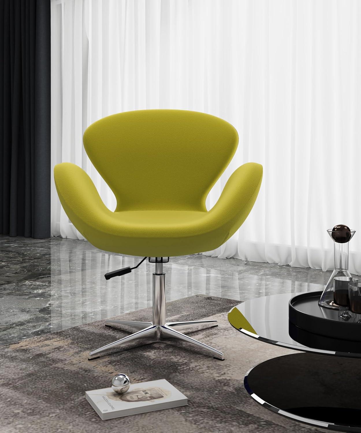 Skakke Upholstered Swivel Accent Chair