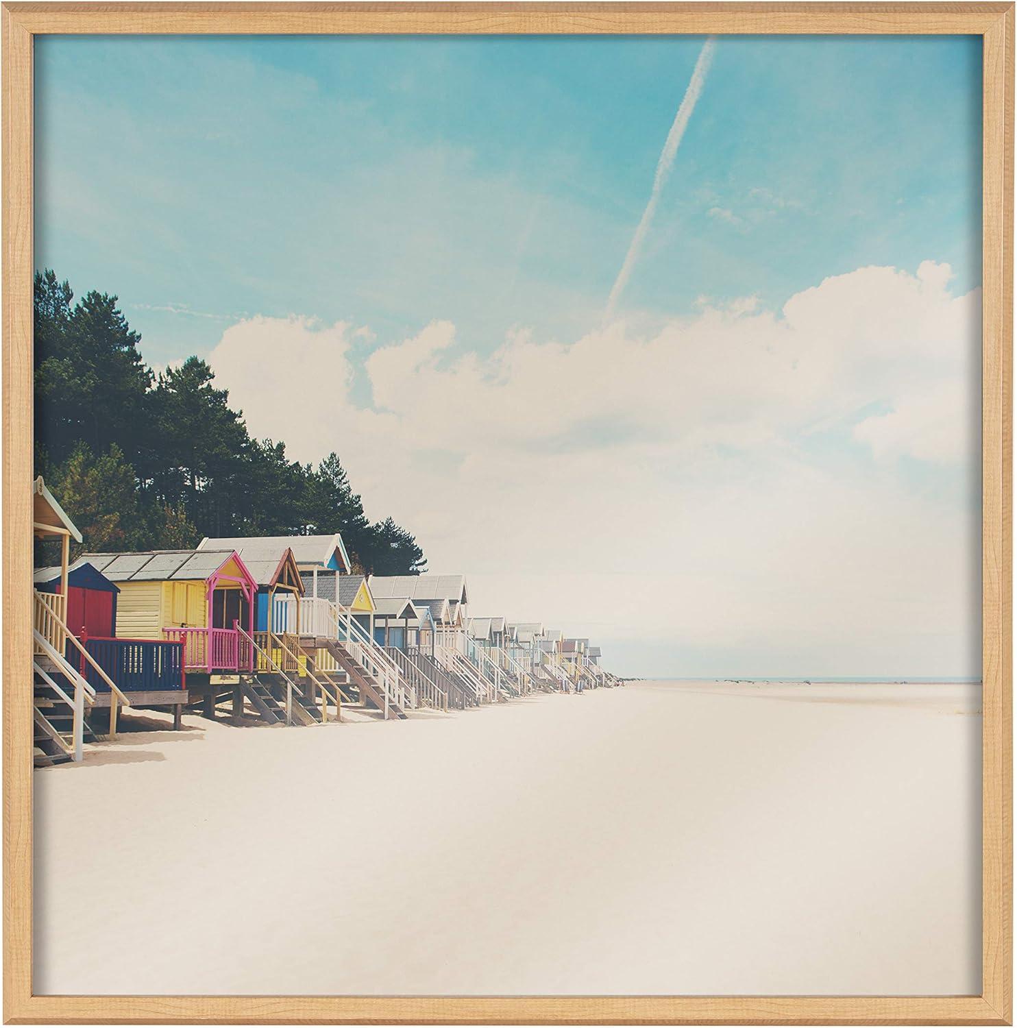 Kate & Laurel All Things Decor 24" x 24" Blake Small Spaces by Laura Evans Framed Printed Acrylic Natural : Modern Nautical Wall Decor