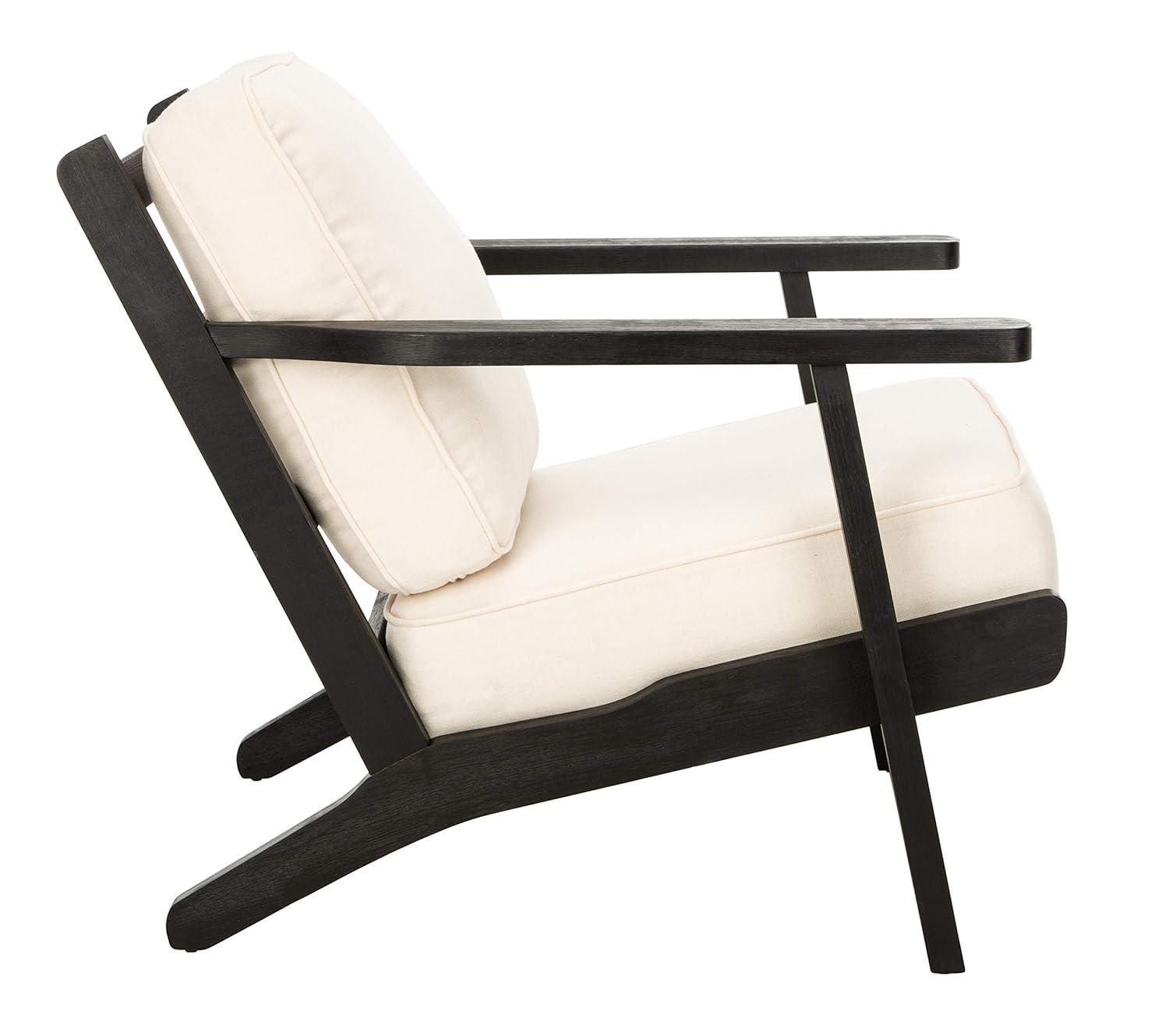 Nico Mid Century Accent Chair - ACH4501A - Bone/Black - Safavieh