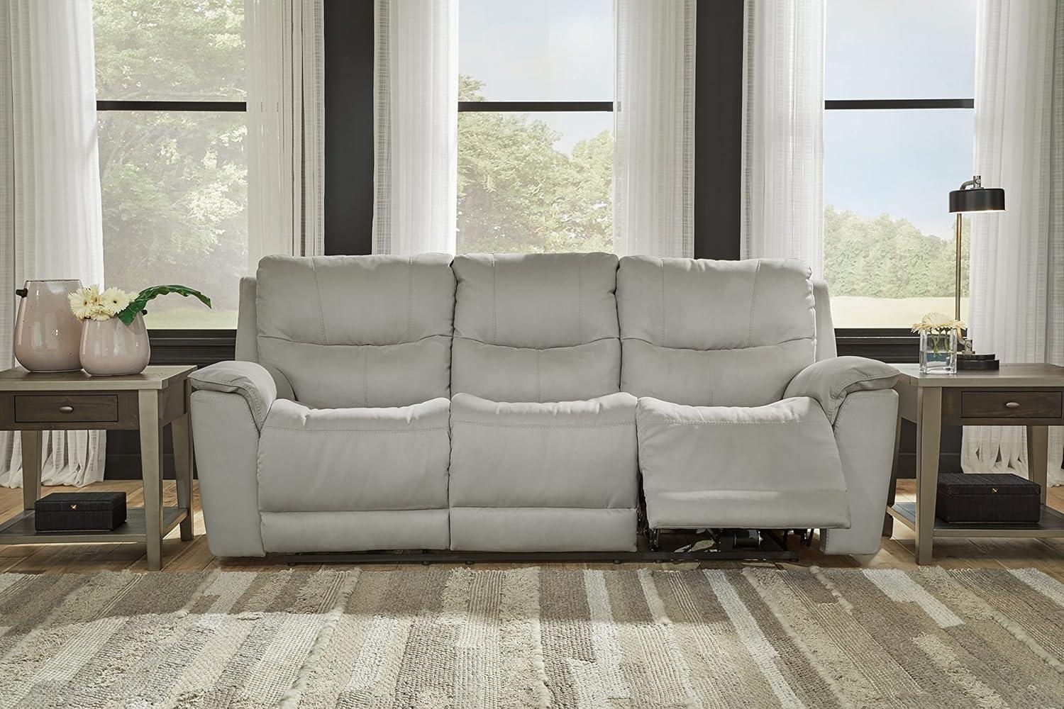 Davlin 91'' Faux Leather Power Reclining Sofa