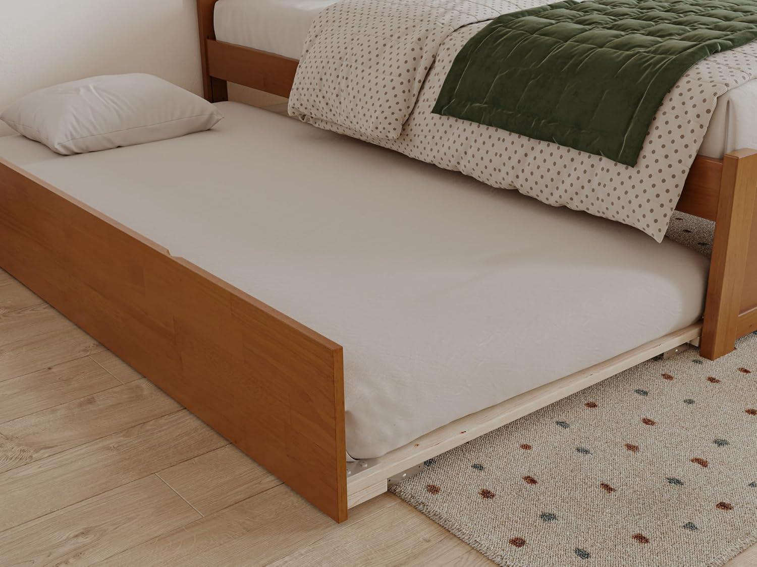 Solid Wood Platform Storage Bed