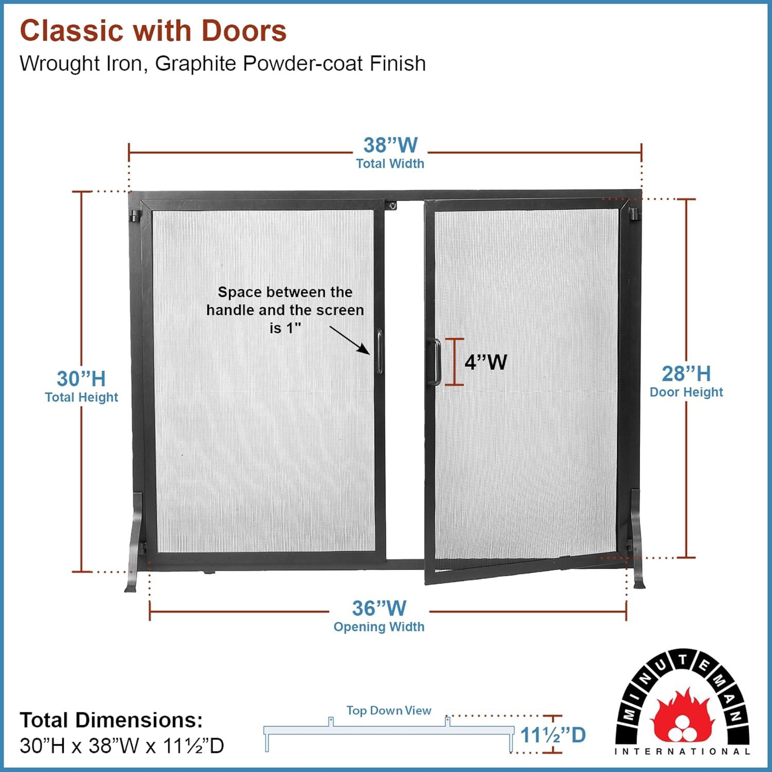Red Barrel Studio® Ayaz Iron Fireplace Screen