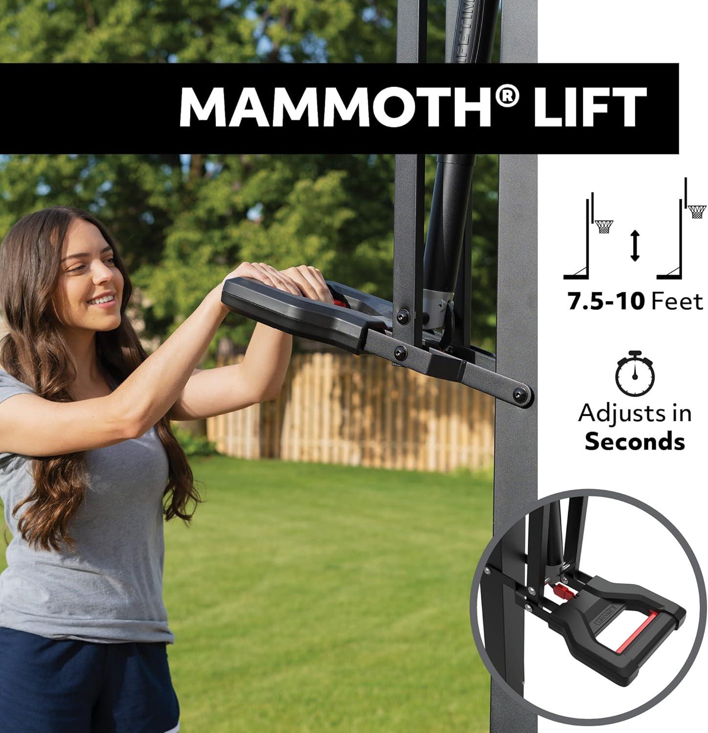 Lifetime 54" Mammoth Bolt Down Basketball Hoop
