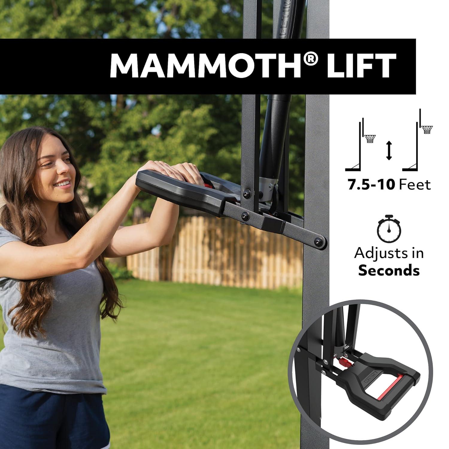 Lifetime 54" Mammoth Bolt Down Basketball Hoop