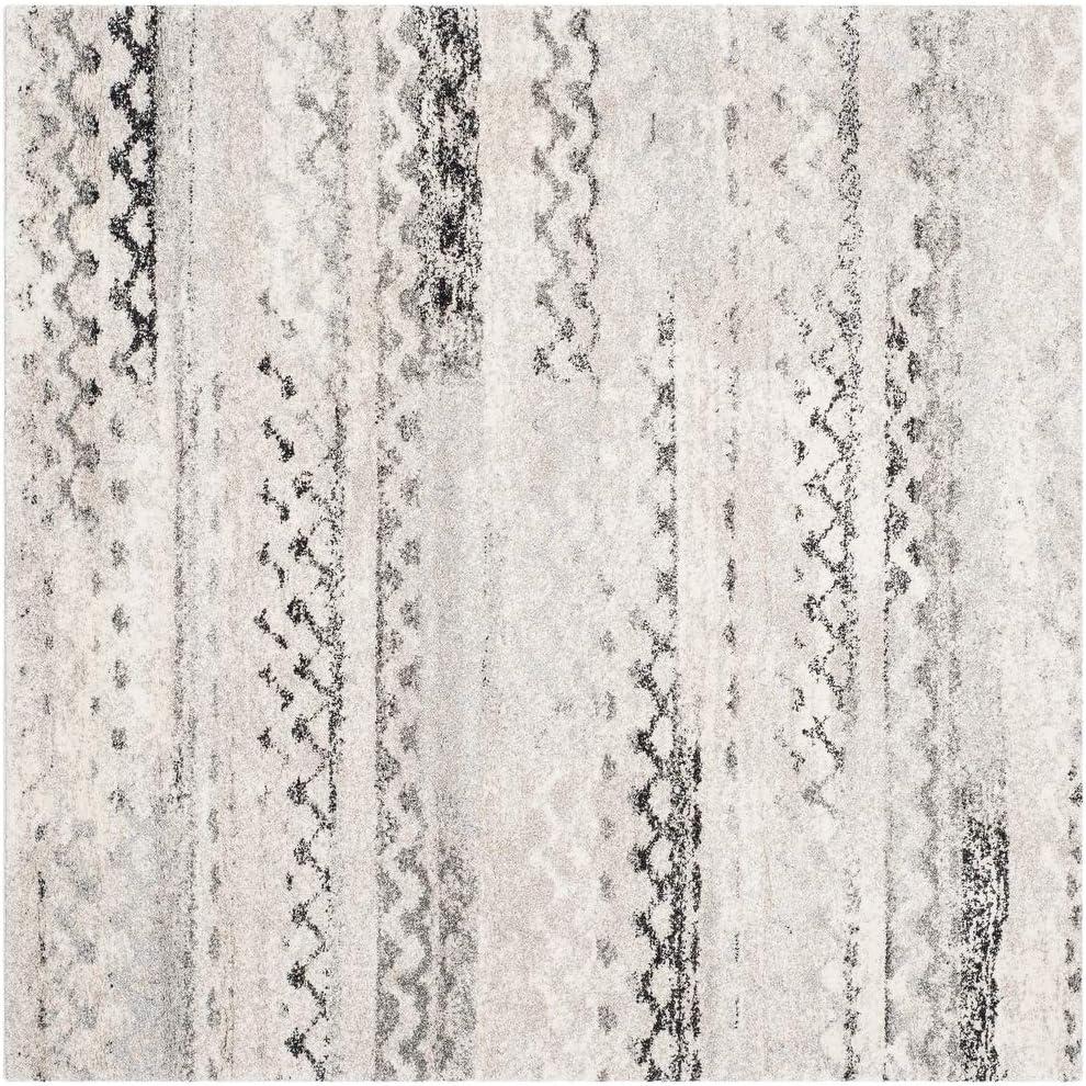 Retro RET2136 Power Loomed Indoor Area Rug - Cream/Grey - 8'9"x11'9" - Safavieh.