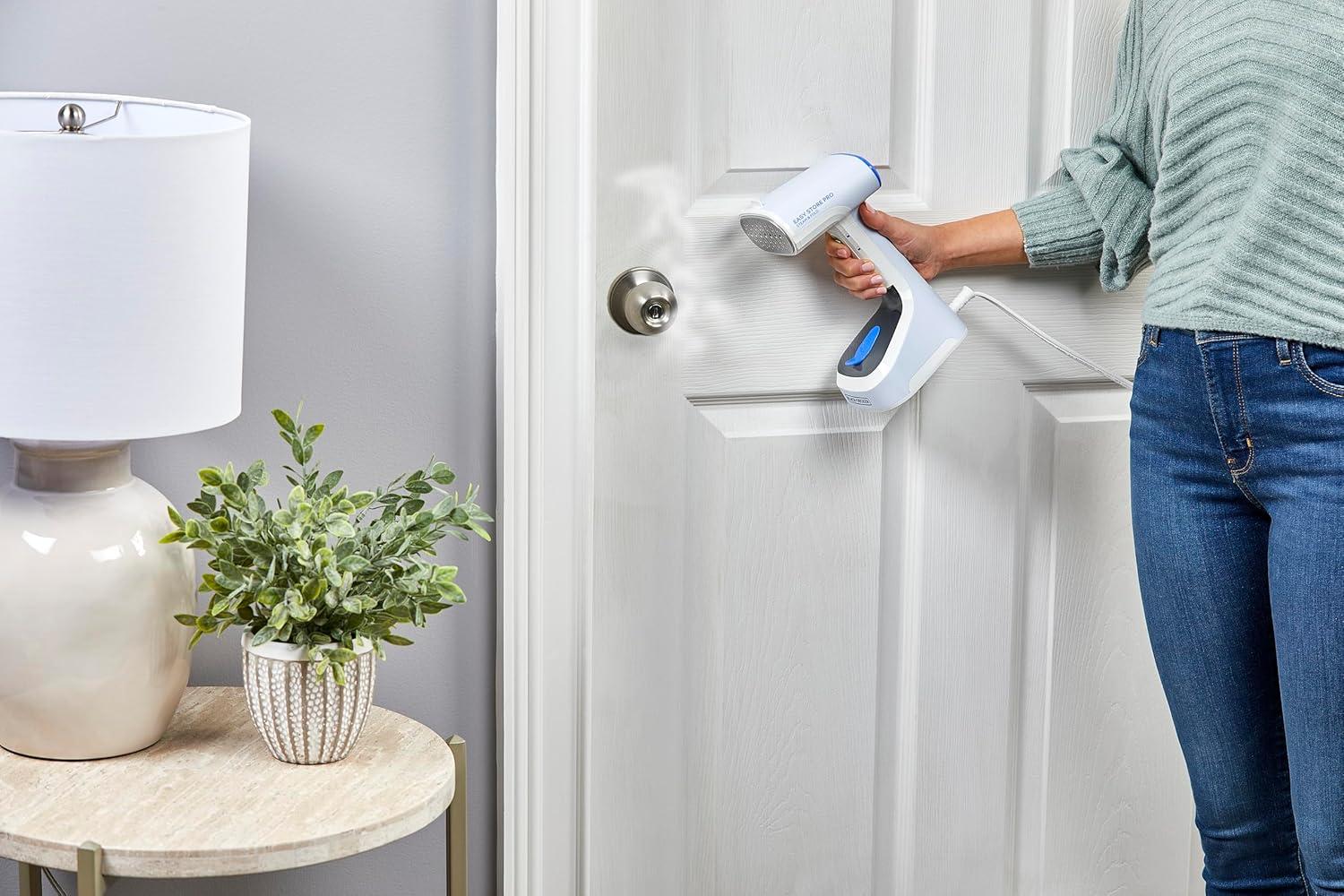 BLACK+DECKER Easy Foldable Steamer, GS0311-1PD, 45-Sec Heat Up, Extra Long Power Cord & Lint Remover