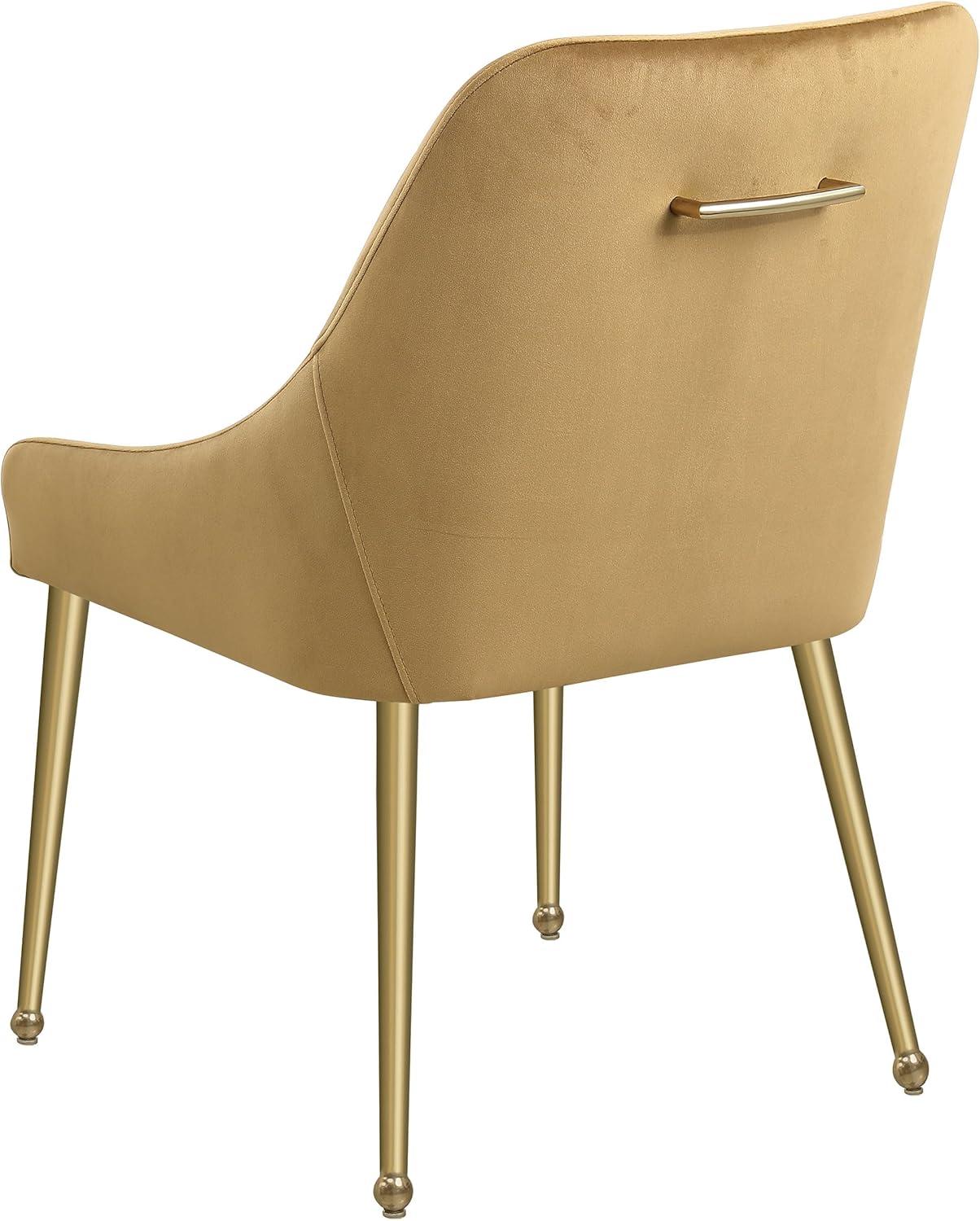 Coaster Mayette Velvet Parsons Wingback Dining Side Chair in Brown