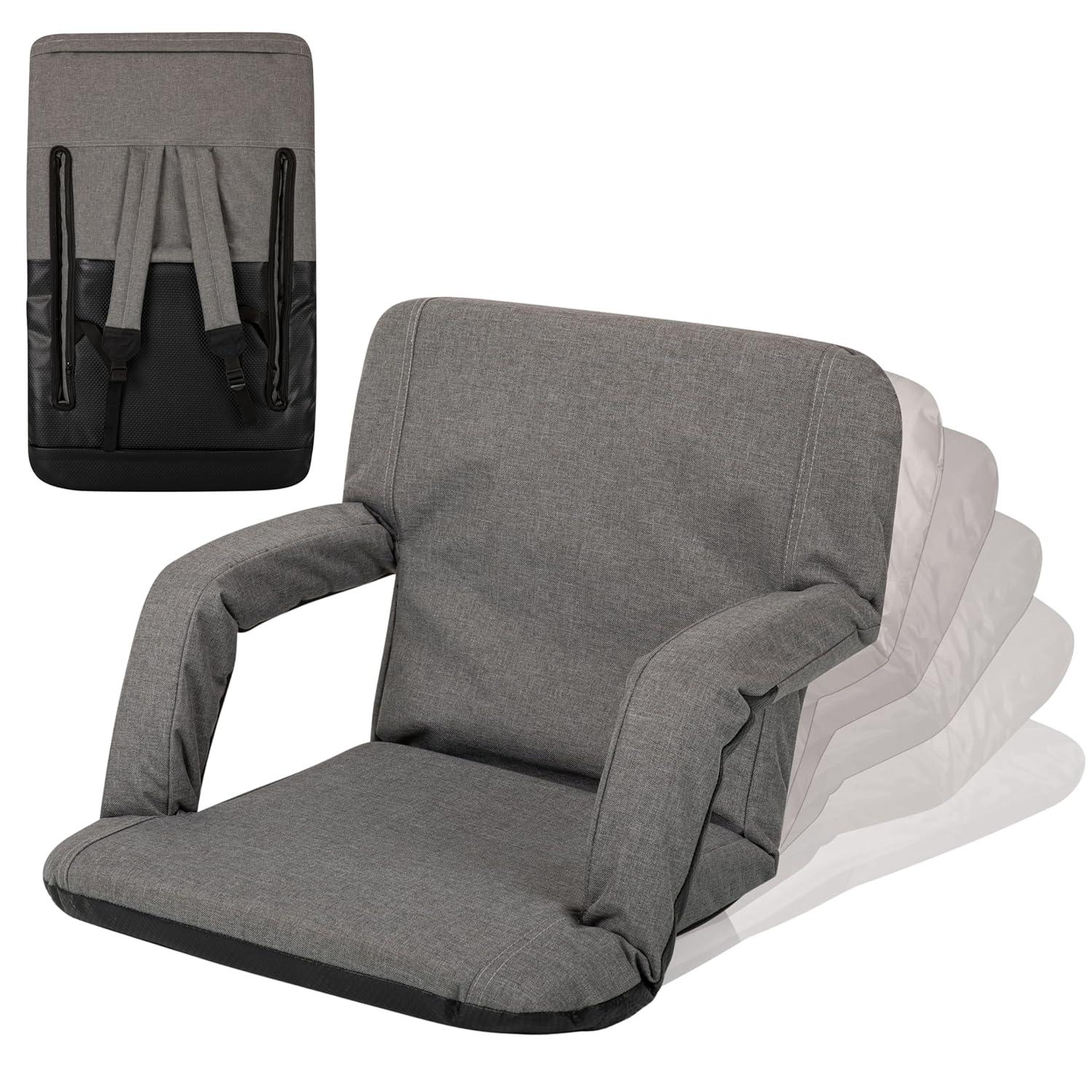ONIVA™ Ventura Reclining Bleacher Seat with Armrests and Back Support