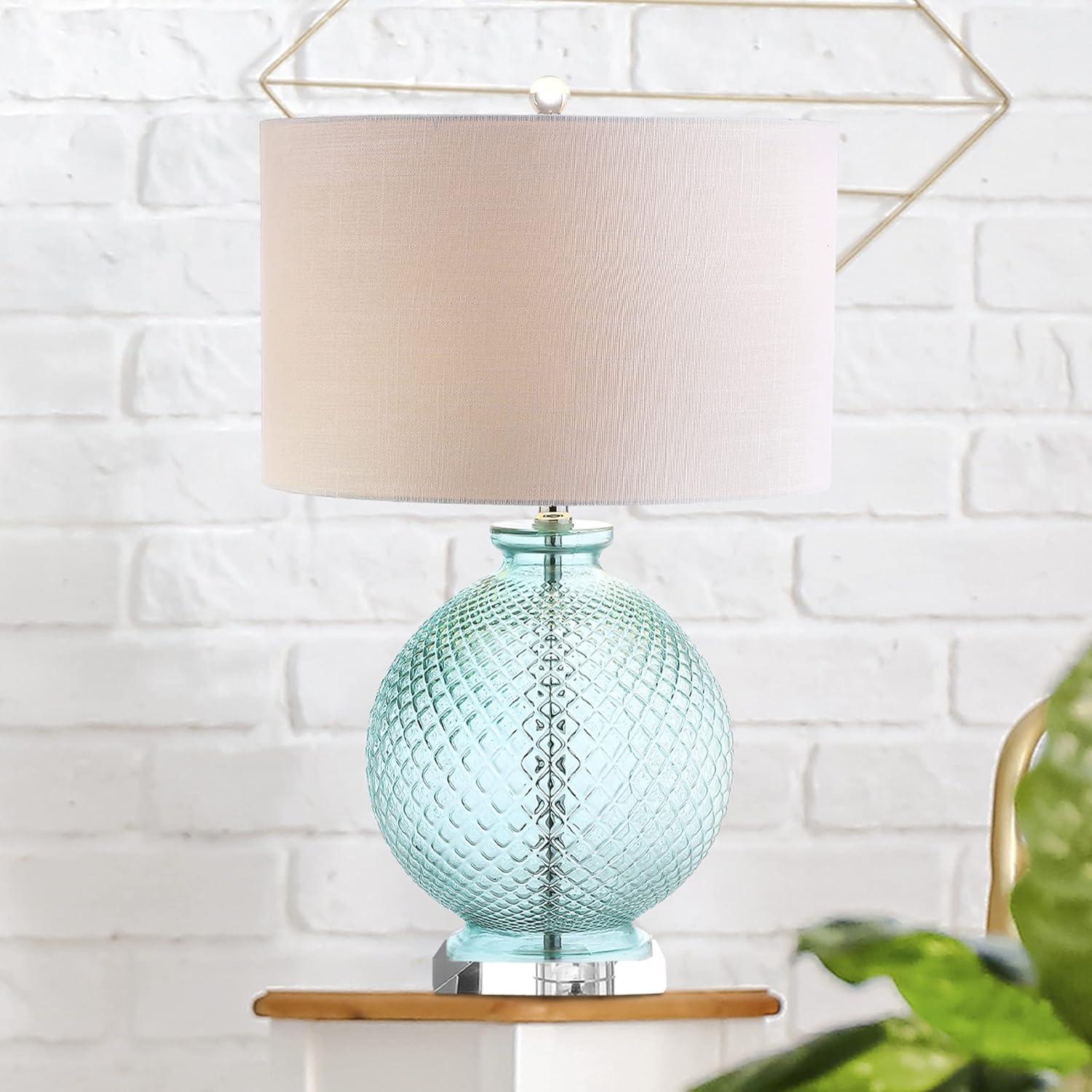 JONATHAN Y Estelle Glass and Crystal LED Table Lamp