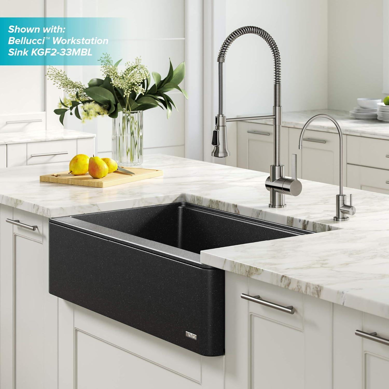 KRAUS Britt Single Handle Commercial Style Kitchen Faucet