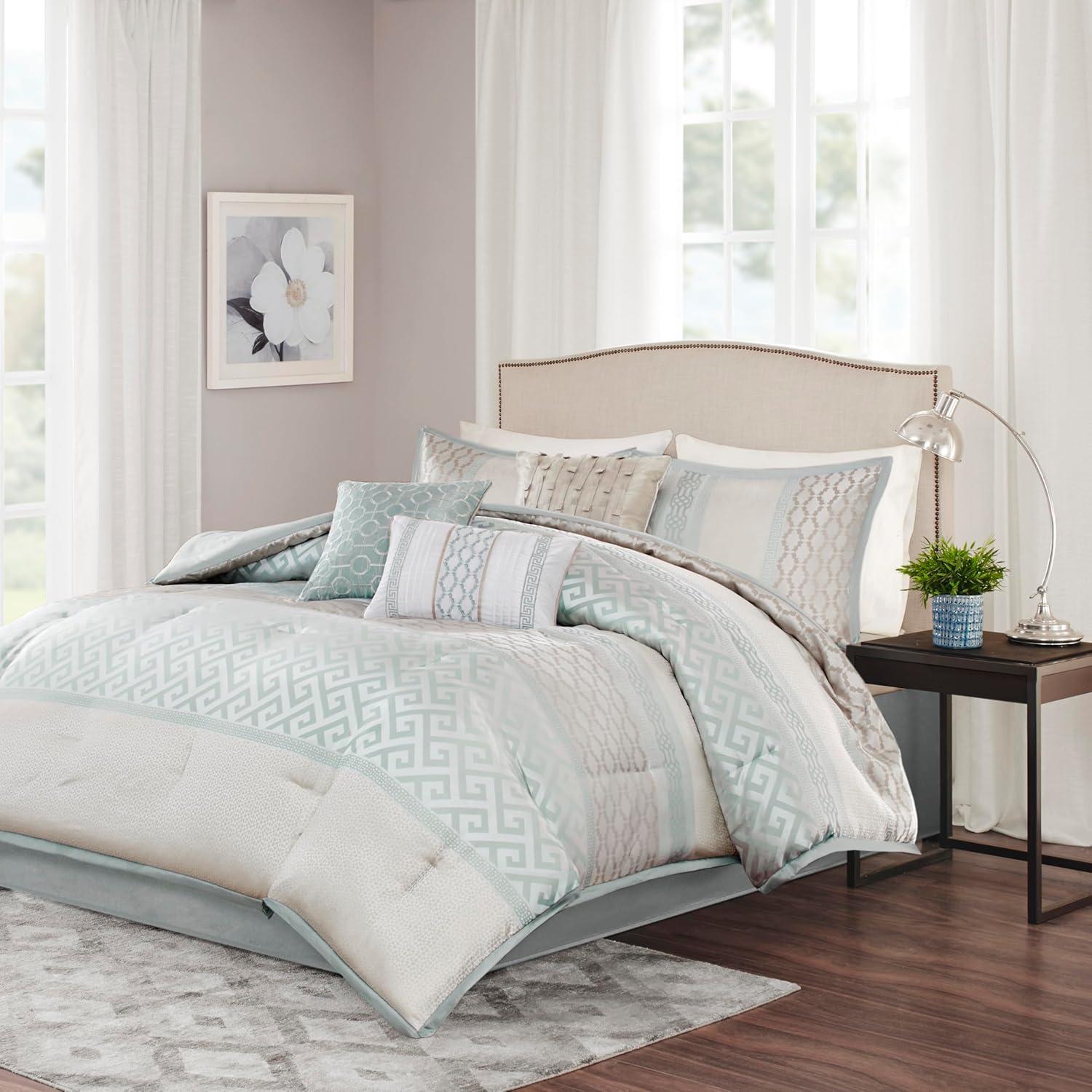 Madison Park Bennett 7 Piece Jacquard Comforter Set