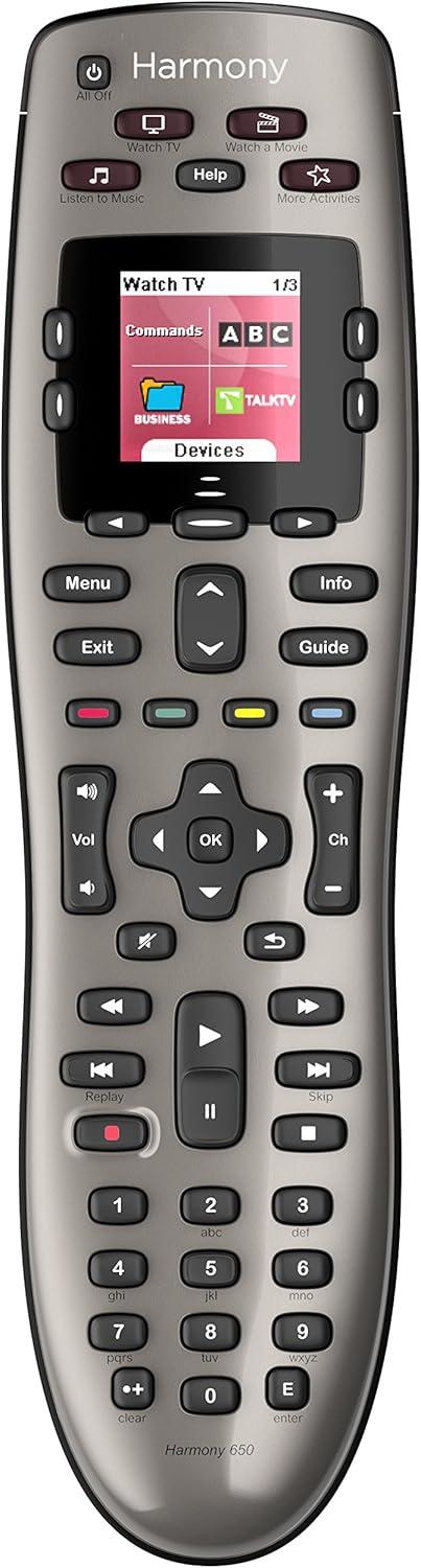 Harmony 650 Silver Universal Touchscreen Remote Control