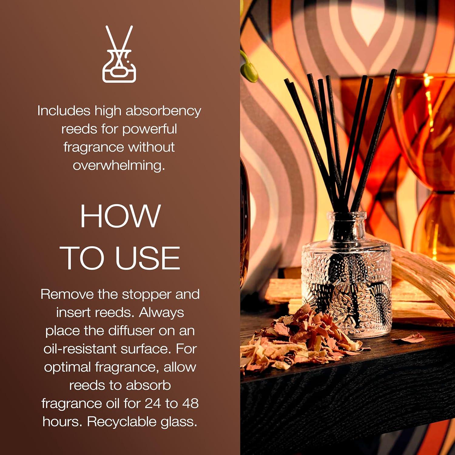 Voluspa Baltic Amber Home Ambience Reed Diffuser (3.4 fl oz / 100 ml)