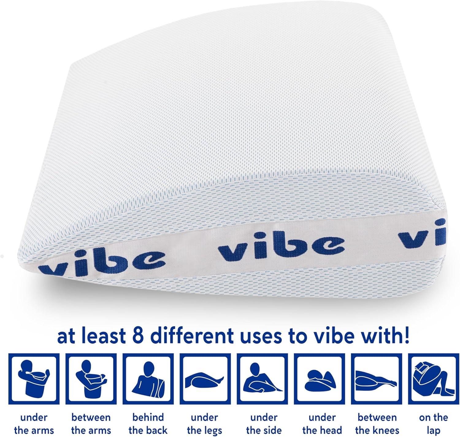 Vibe Smart Edge Multi-Position Gel Infused Memory Foam Pillow