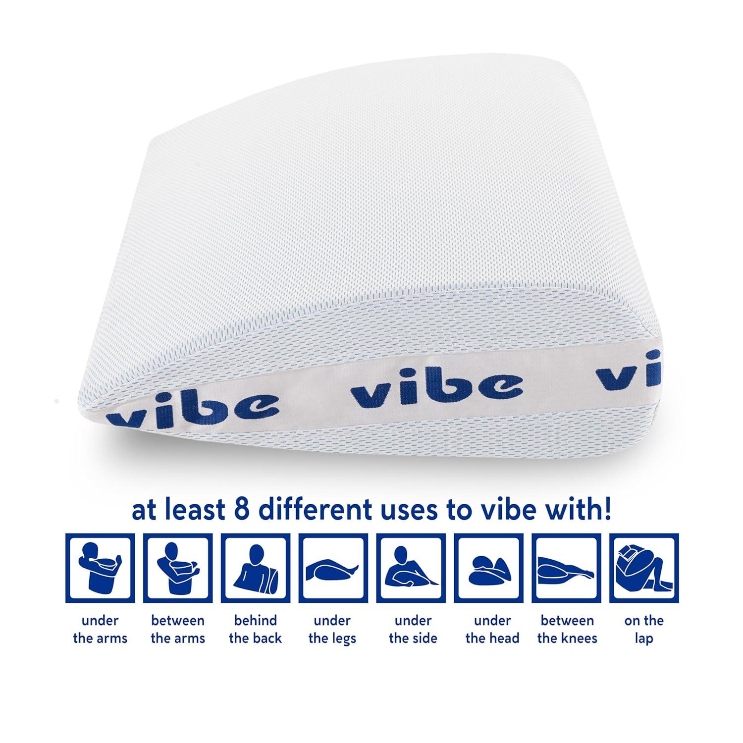 Vibe Smart Edge Multi-Position Gel-Infused Memory Foam Pillow