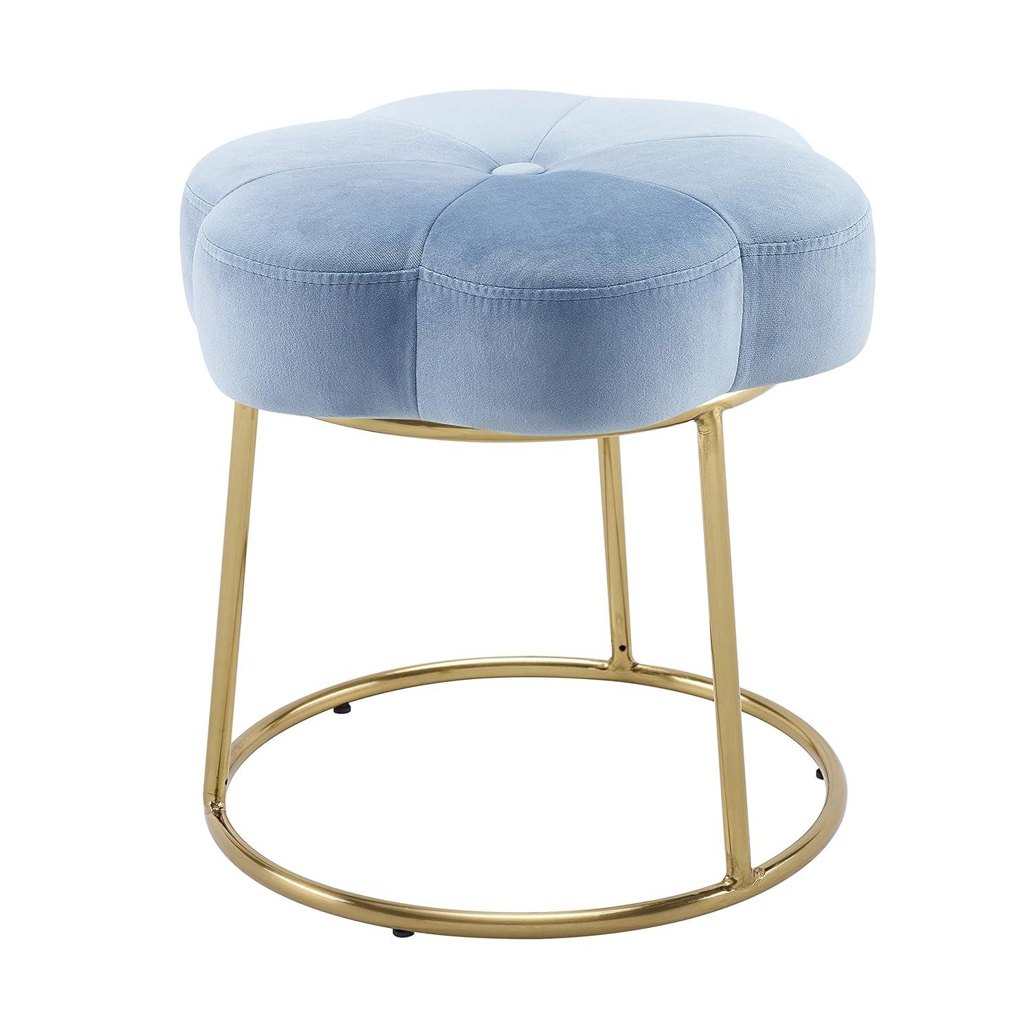Ciara Flower Cushioned Vanity Stool