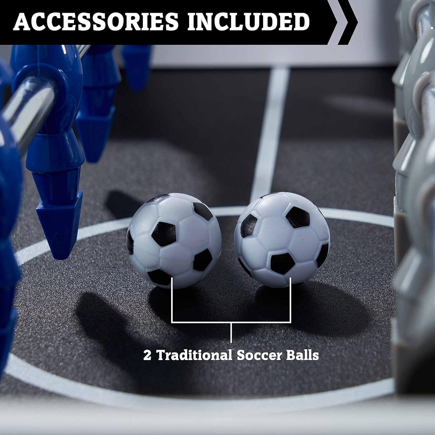 Hall of Games Foosball Tables Multiple Styles, Soccer with Durable & Stylish Designs with Tabletop Sports Soccer Balls, Perfect for Family Game Rooms