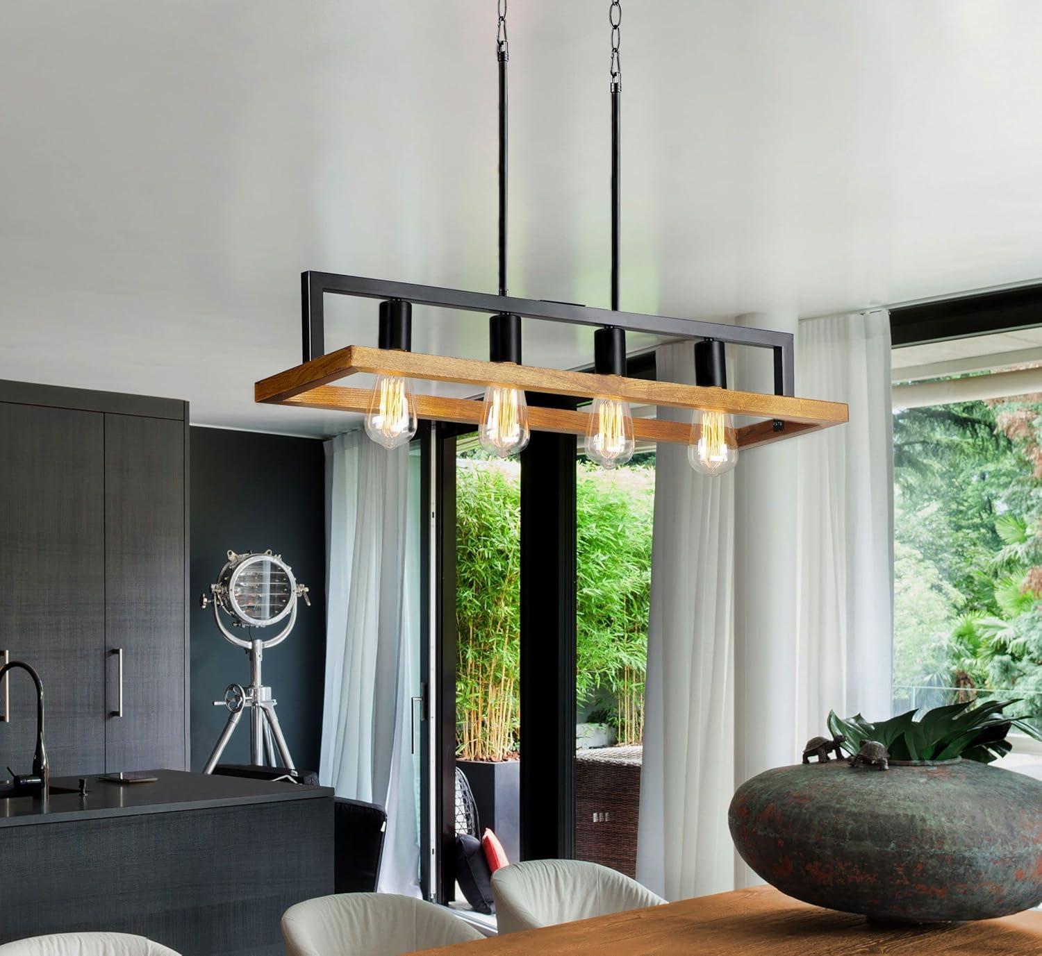 Maxim Lighting - Four Light Chandelier - Black Forest - Four Light Linear