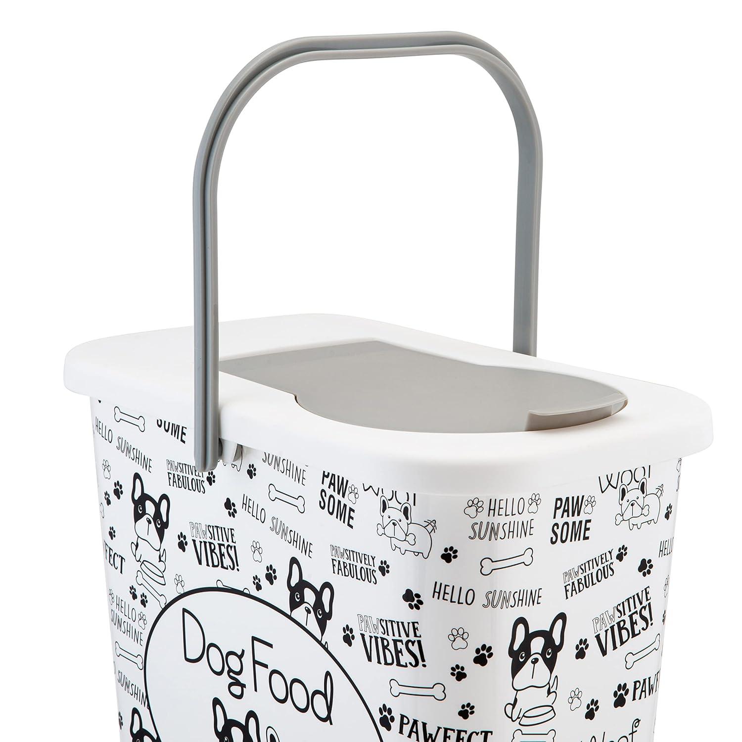 Pounce + Fetch 3 Gallon Plastic Dry Food Container with Scooper
