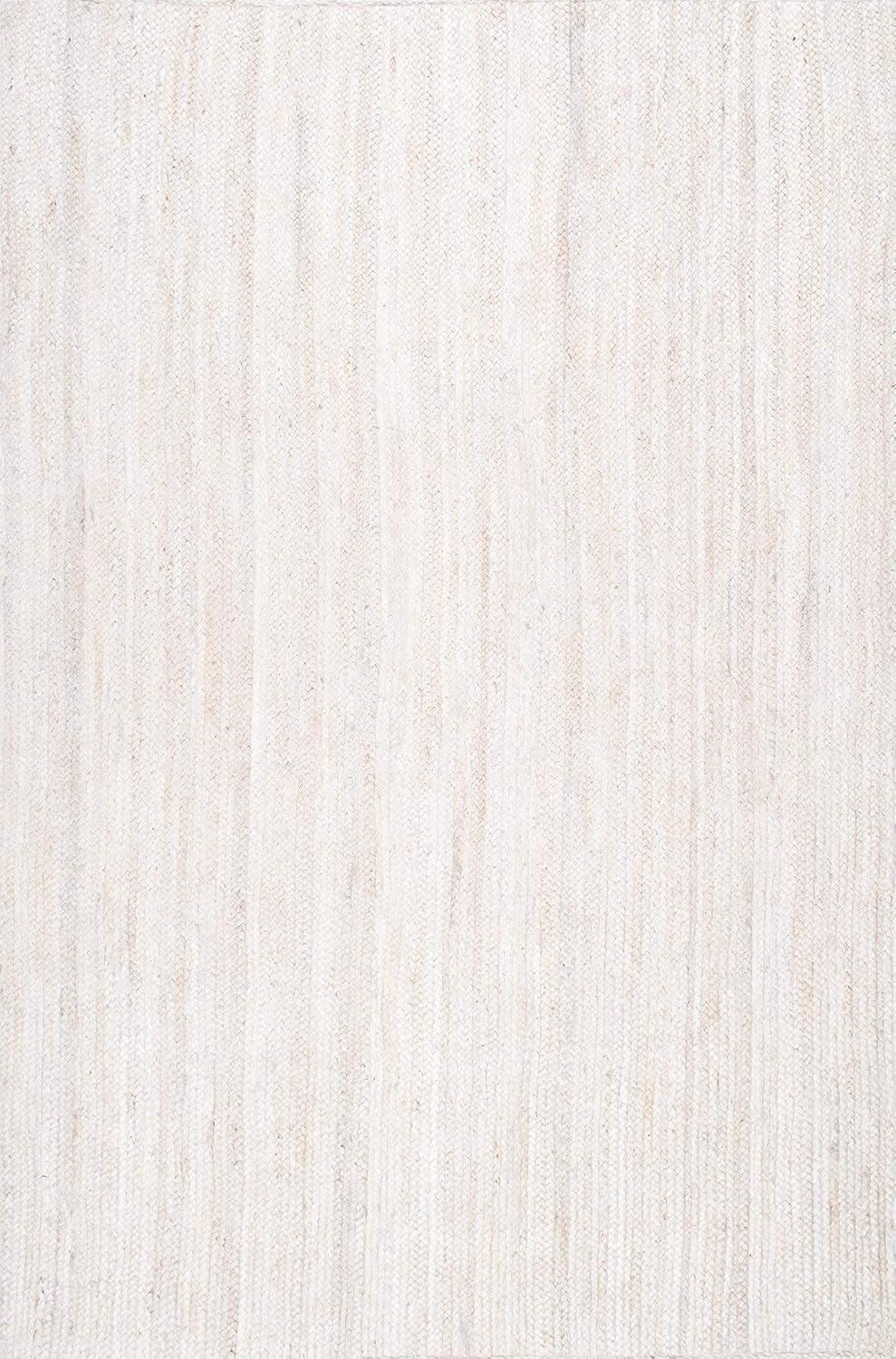 nuLOOM Rigo Hand Woven Farmhouse Jute Area Rug, 2' 3" x 4', Off-white