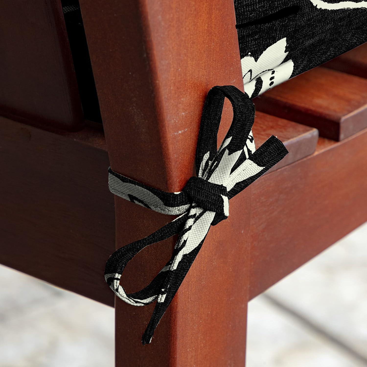 Arden Selections ProFoam Essentials Outdoor Bench Cushion 18 x 46, Ashland Black Jacobean
