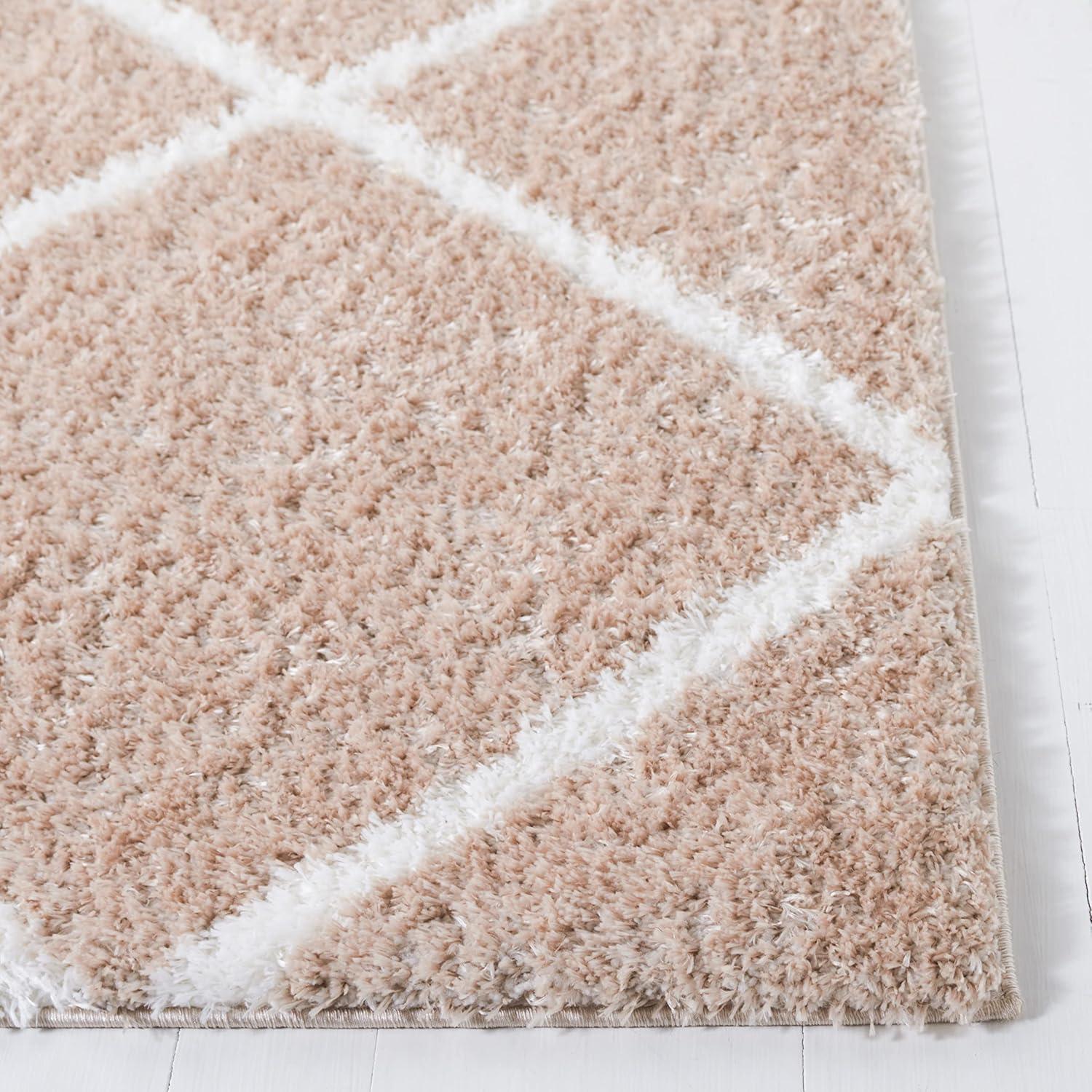 Latitude Run® Tahoe Shag Performance Geometric Rug