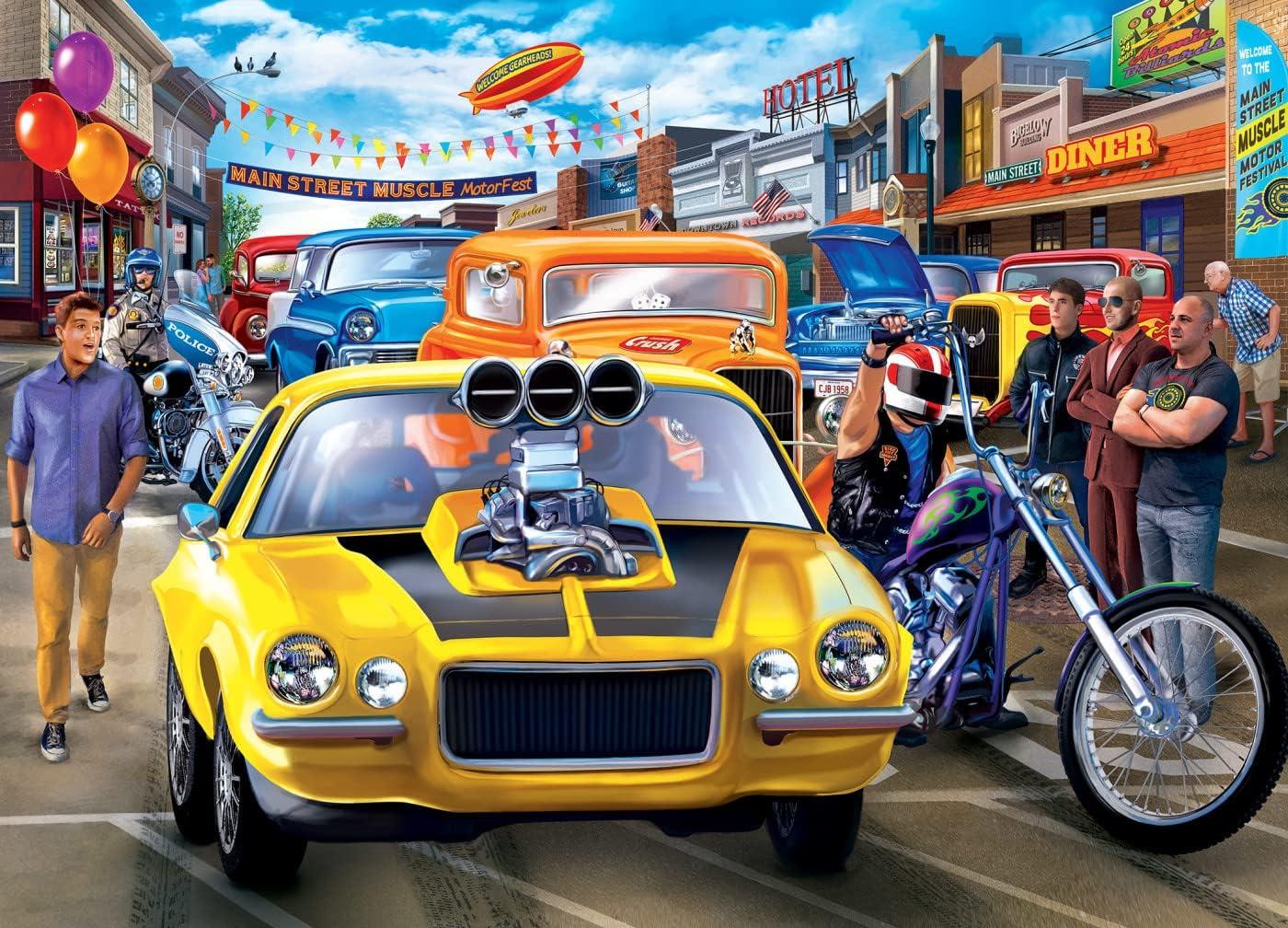 MasterPieces 1000 Piece Jigsaw Puzzle - Main Street Muscle - 19.25"x26.75"