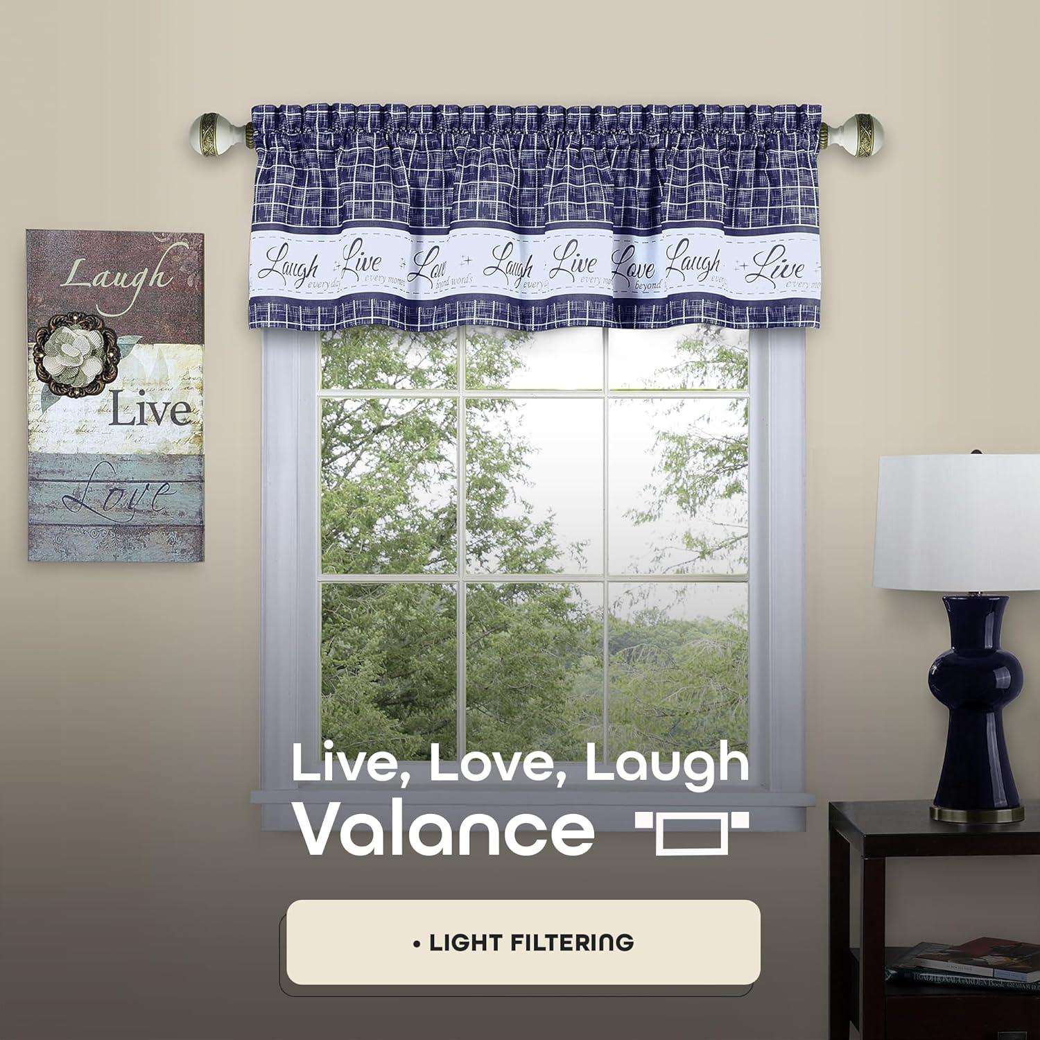 Assel Geometric Tailored 58'' W Window Valance