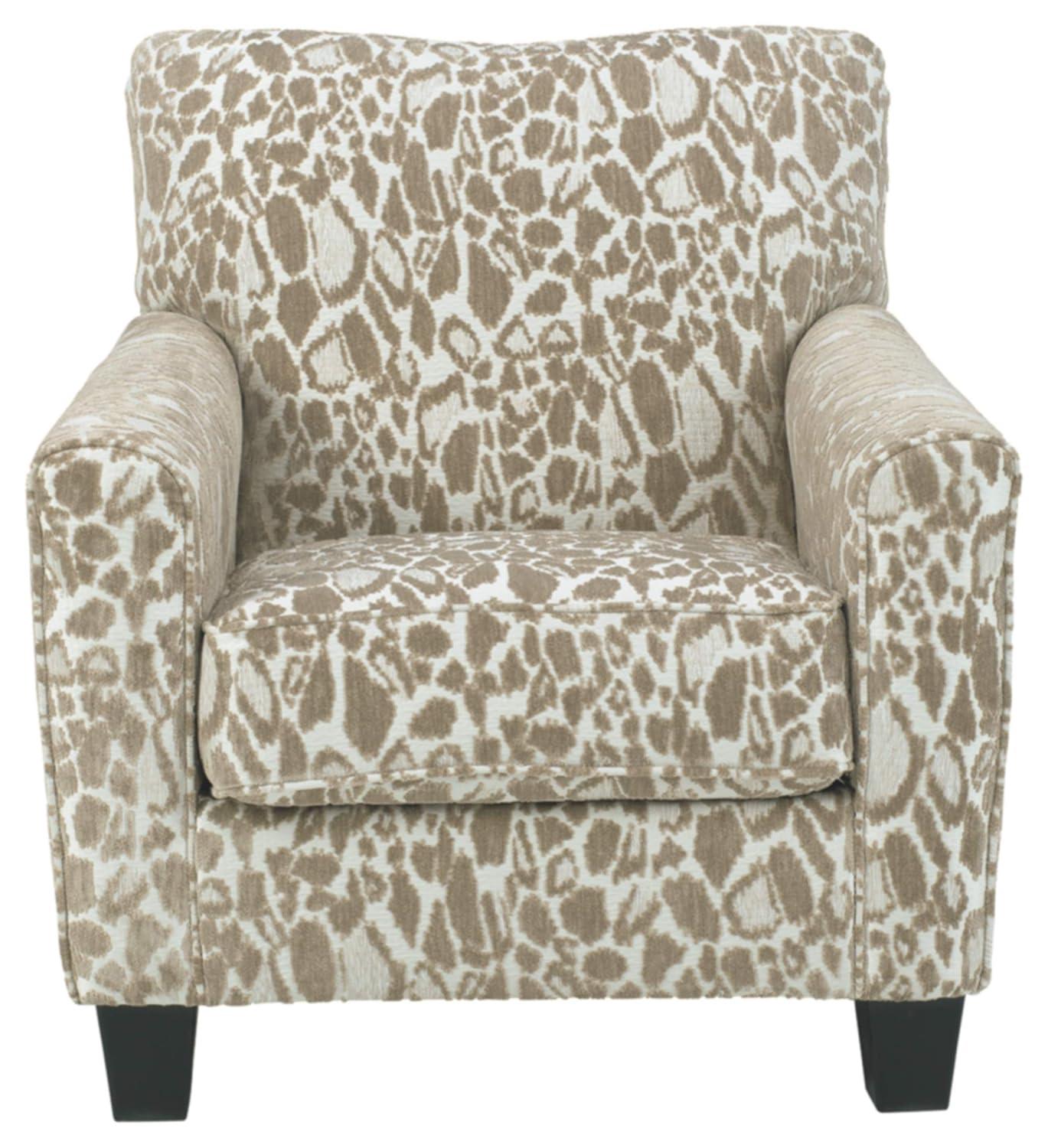 Signature Design by Ashley Valerano Blue & Beige Accent Chair