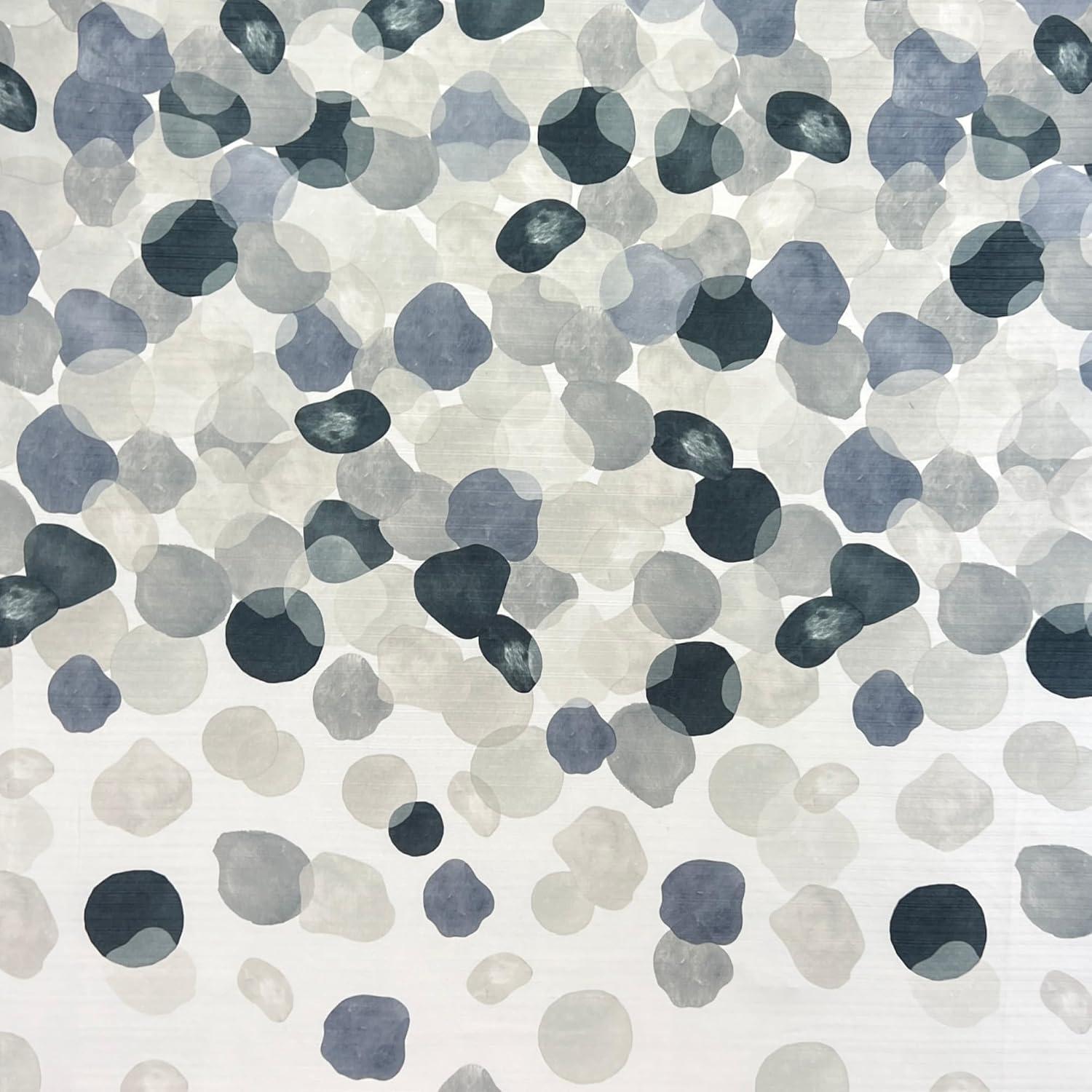 Cedar Flowers Palms Seashells Shower Curtain Collection Watercolor - Charcoal