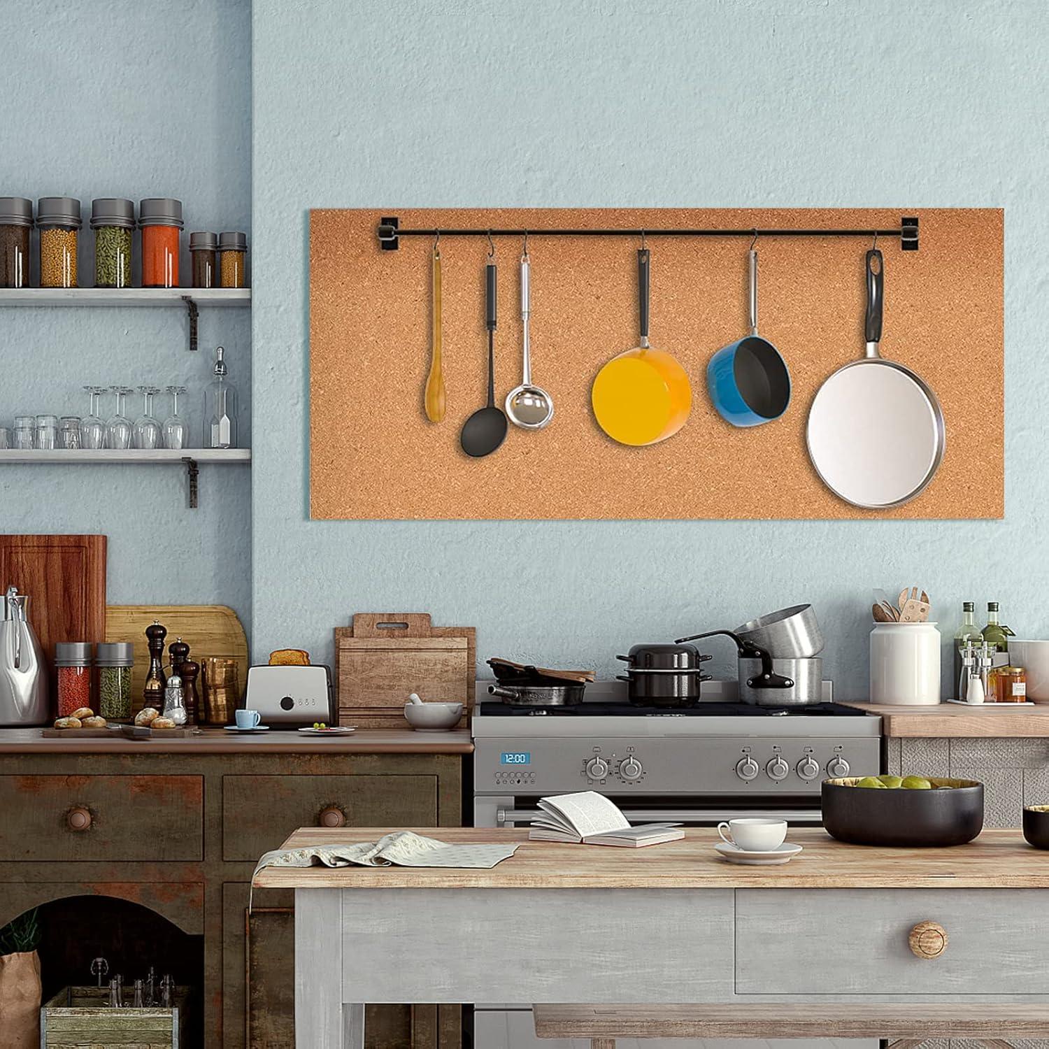 Self-Adhesive Cork Board Roll, 1/8" Thick Cork Boards for Walls, 20"x16" Cork Board Roll for Office, Home, School(3mm,40 * 50cm)