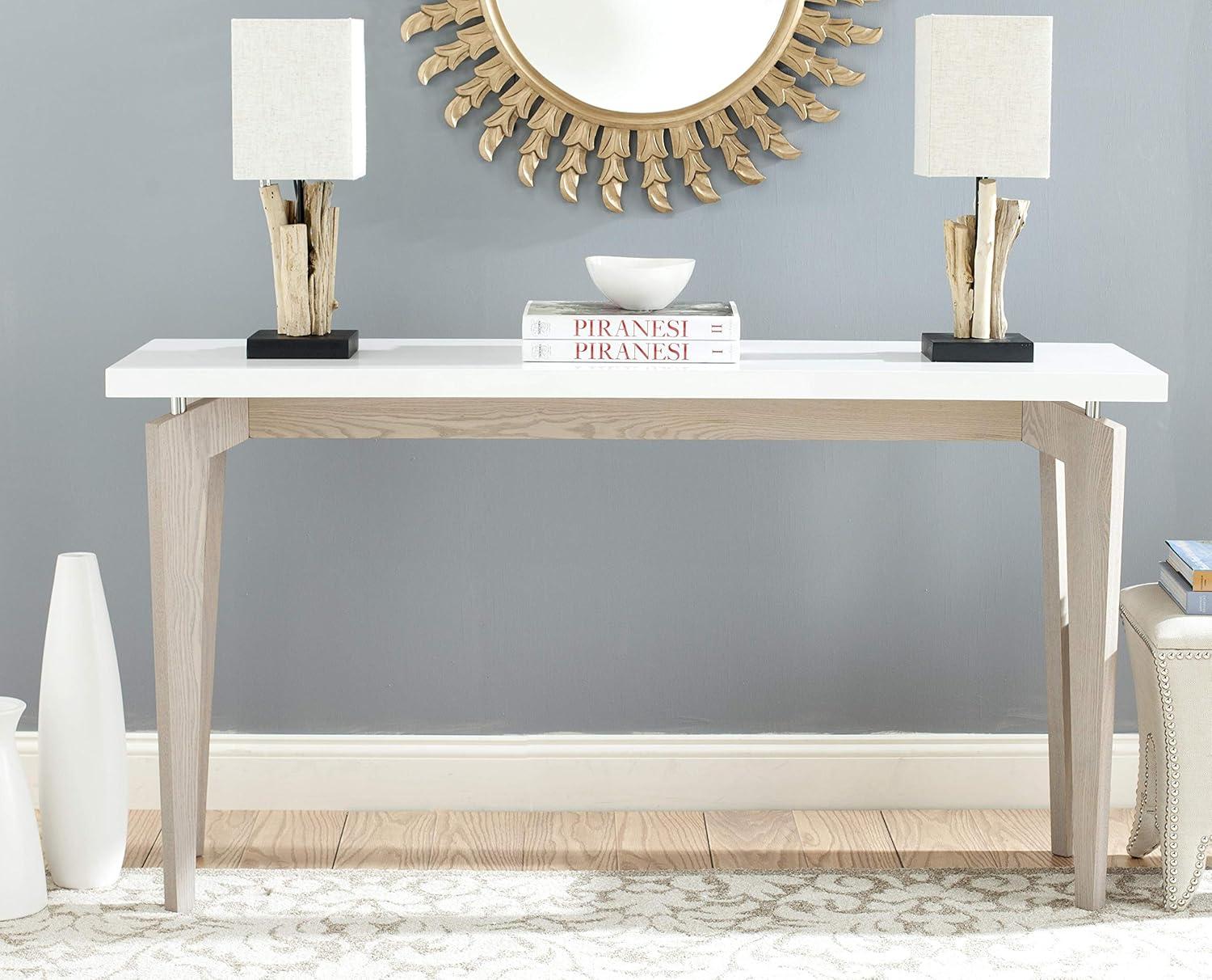 Josef Console Table - White/Grey - Safavieh