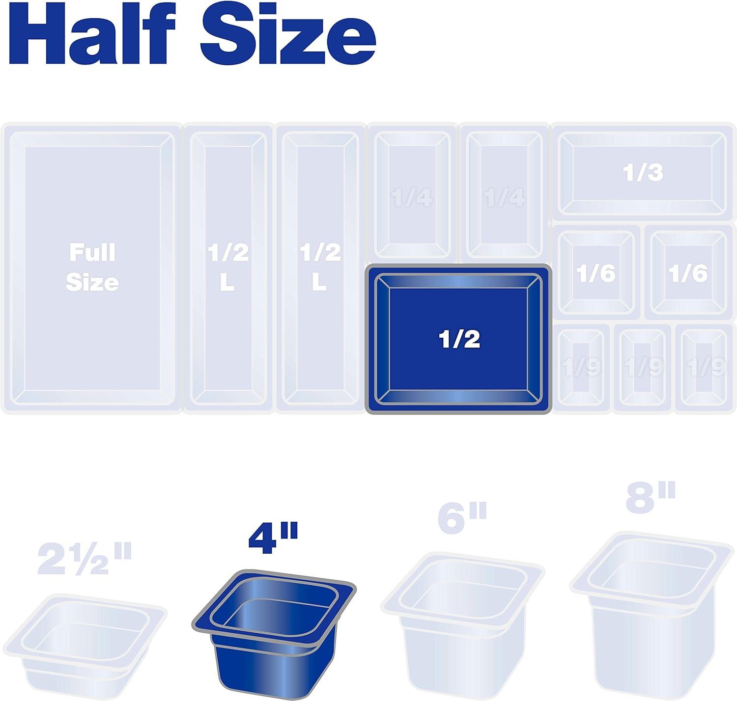 Carlisle Food Service Products Carlisle Food Service Products 1.6 Gallons Rectangle Plastic Food Storage Container (Set of 6)