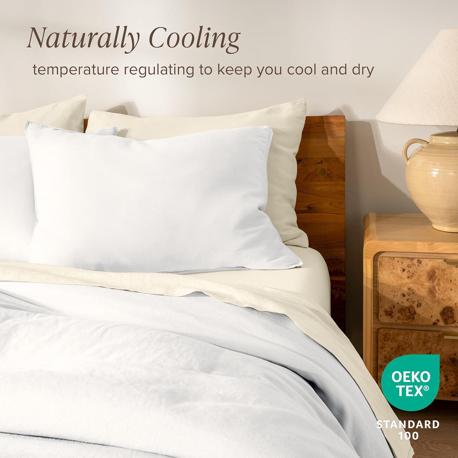 Bare Home Linen Duvet Cover Set