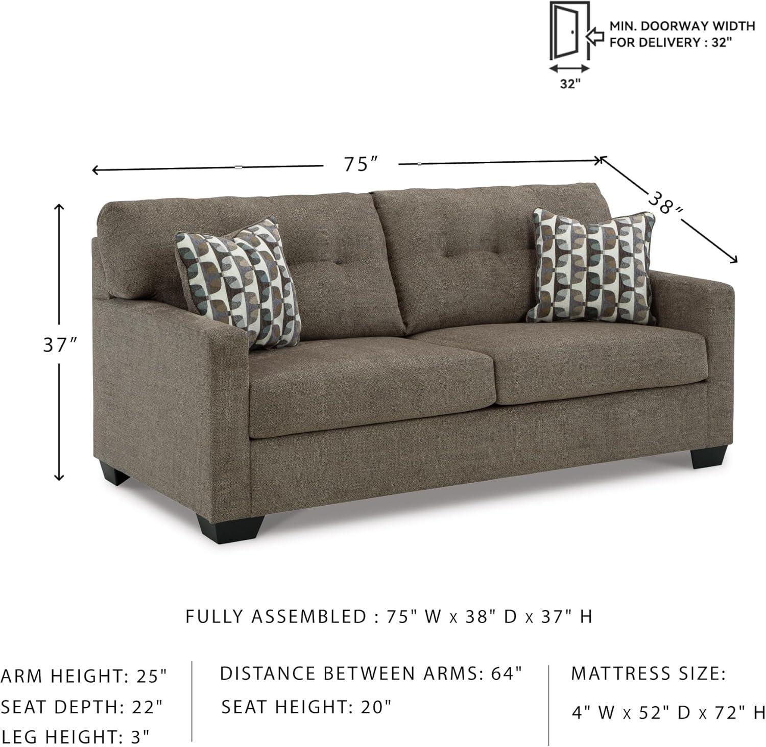 Ashley Furniture Mahoney Chocolate Full Sofa Sleeper