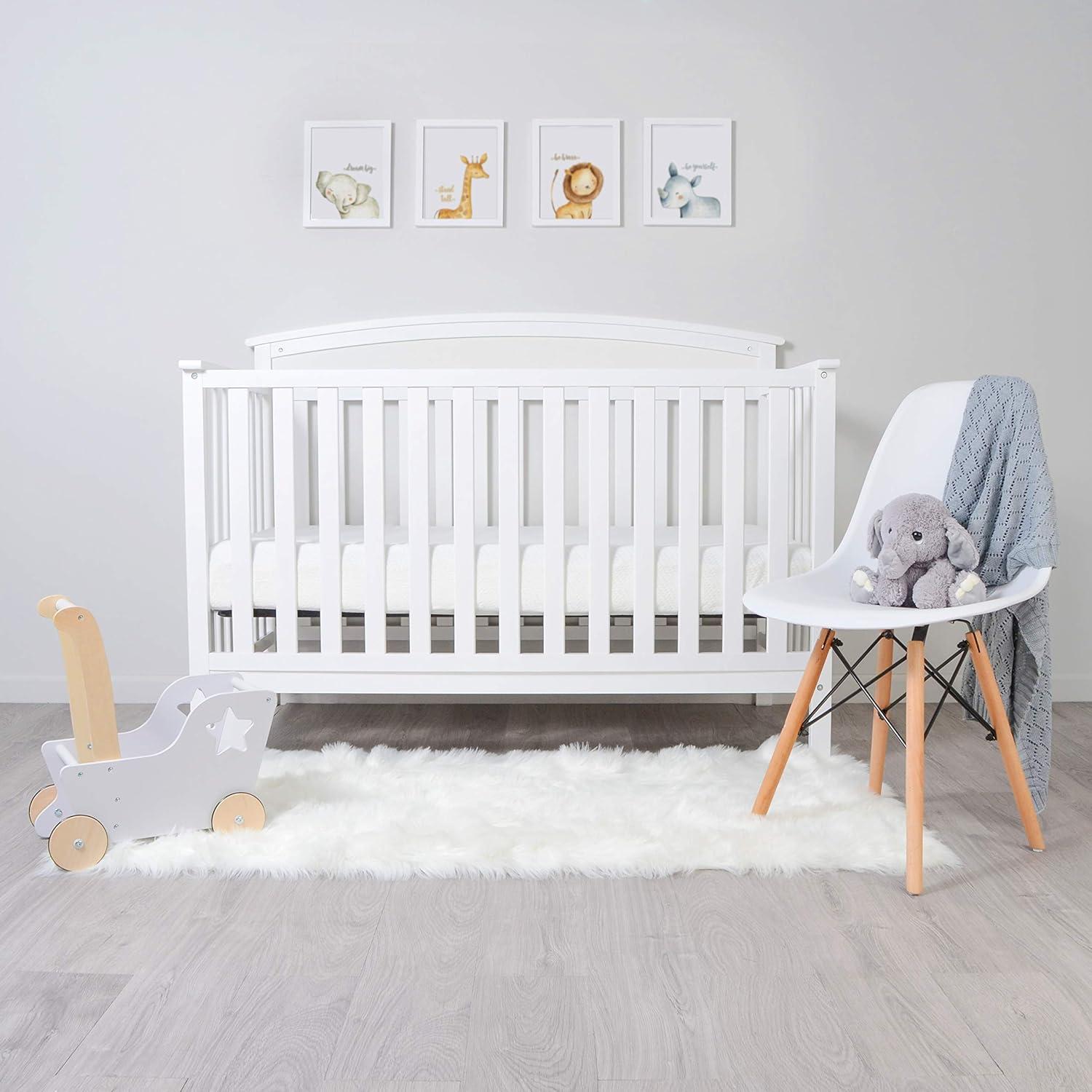 Milliard Memory Foam Dual Sided Crib and Toddler Bed Mattress with Polyester Cover