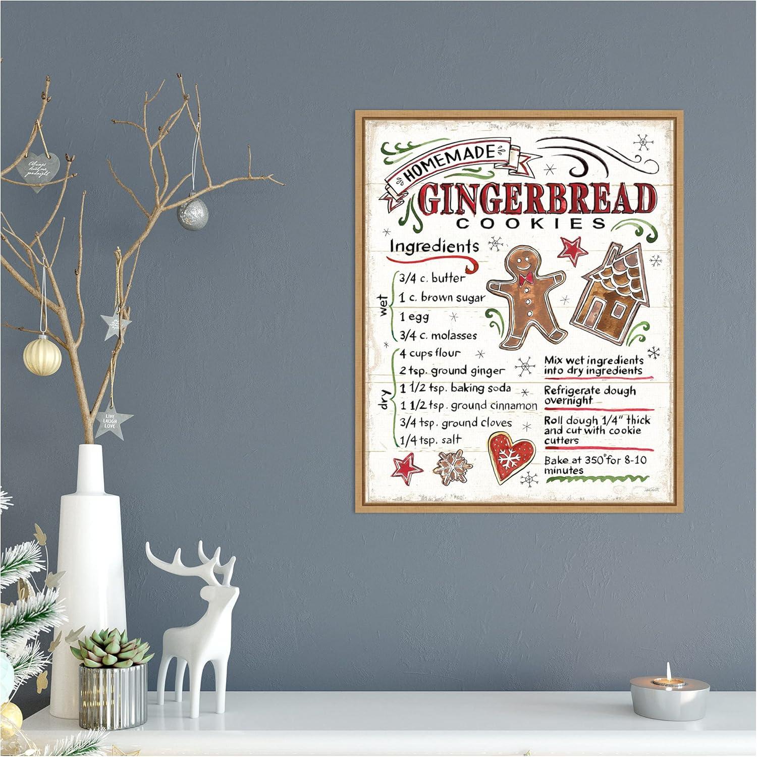 16" x 20" Christmas Treats VI Framed Wall Canvas - Amanti Art: Anne Tavoletti, Holiday Decor, Vertical Display