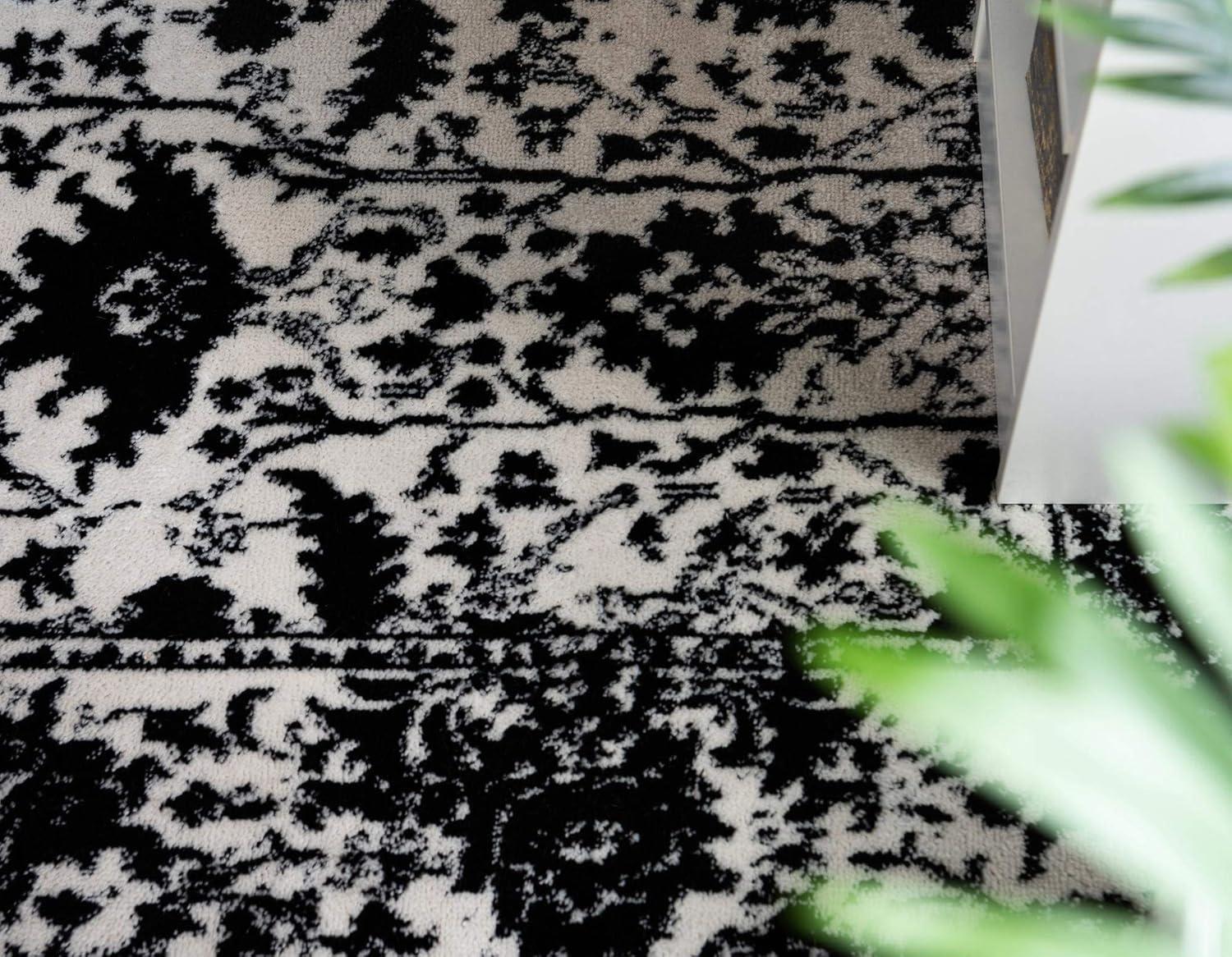 Unique Loom Portland Collection Area Rug - Central (7' 1" x 10' Rectangle Ivory/Gray)