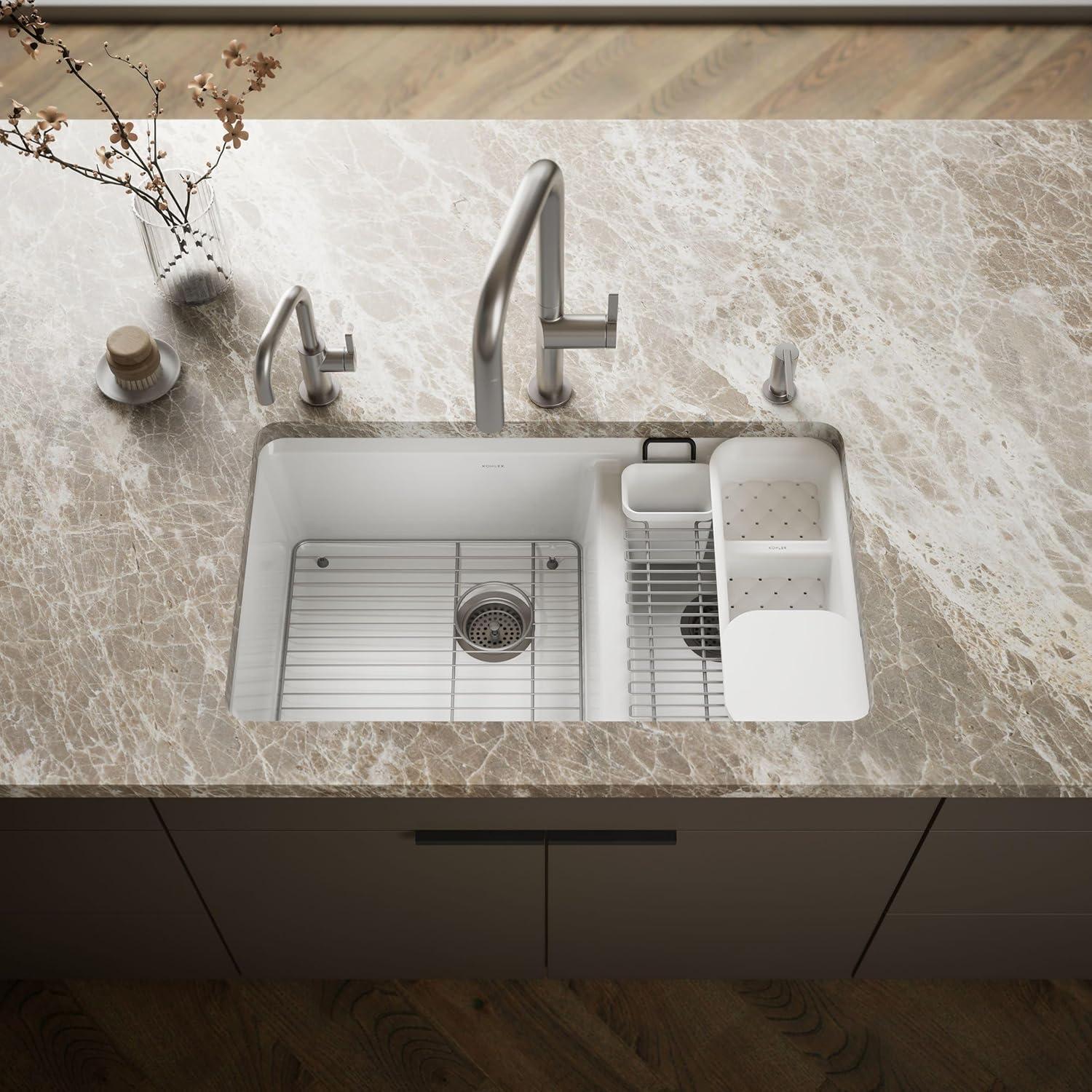 Riverby 33" L x 22" W Double Basin Undermount Kitchen Sink